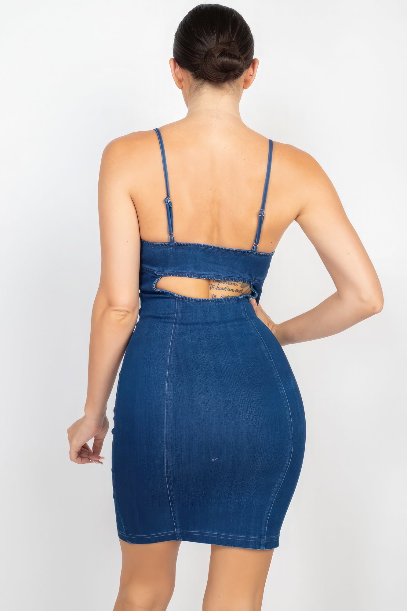 Front Button Cami Denim Dress - Premium  from ZLA - Just $21.50! Shop now at ZLA