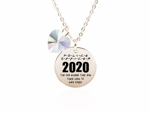 Frontline Appreciation Keepsake Necklace Made With Austrian Crystals - Premium Jewelry & Watches from Sky Blue Lily - Just $9.90! Shop now at ZLA