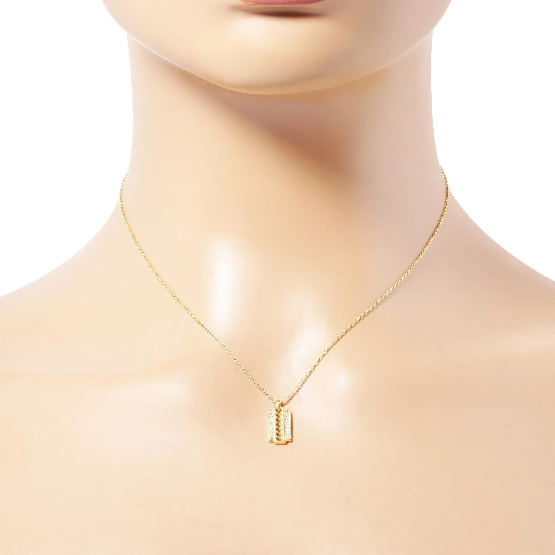 Gold Dipped Pendant Necklace - ZLA