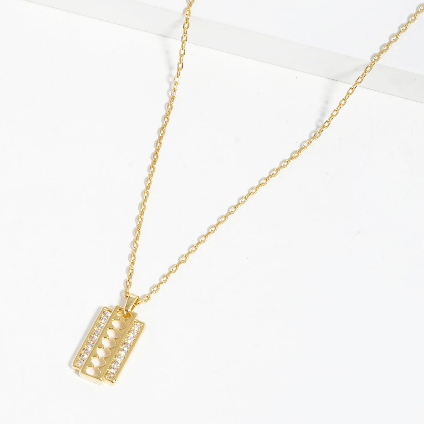 Gold Dipped Pendant Necklace - ZLA