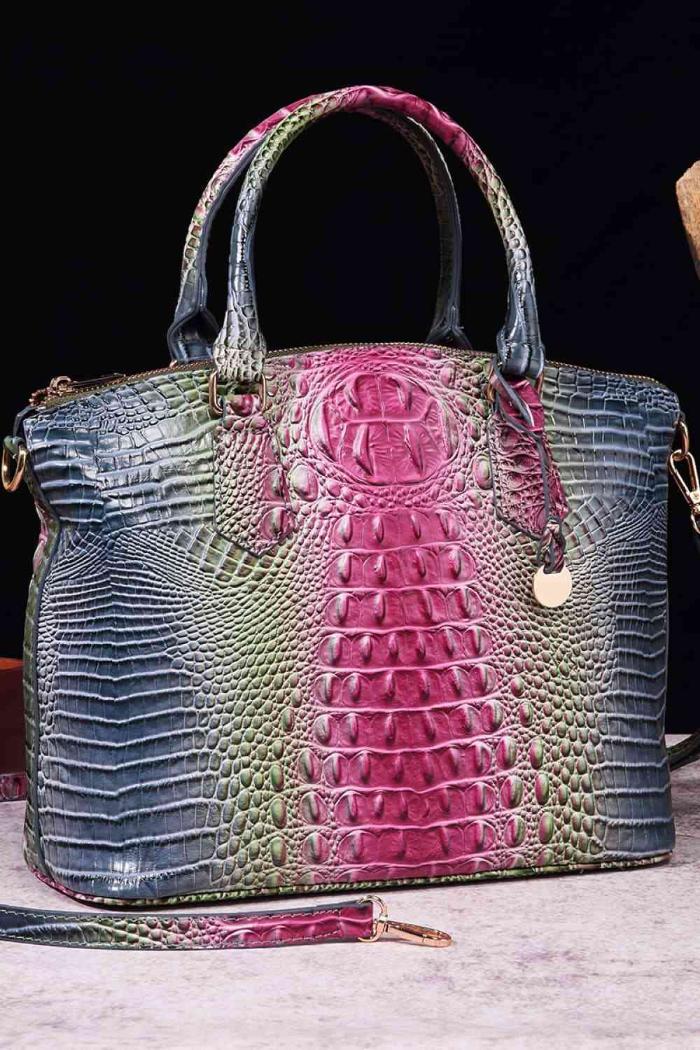 Gradient PU Leather Handbag - Premium  from Trendsi - Just $55! Shop now at ZLA