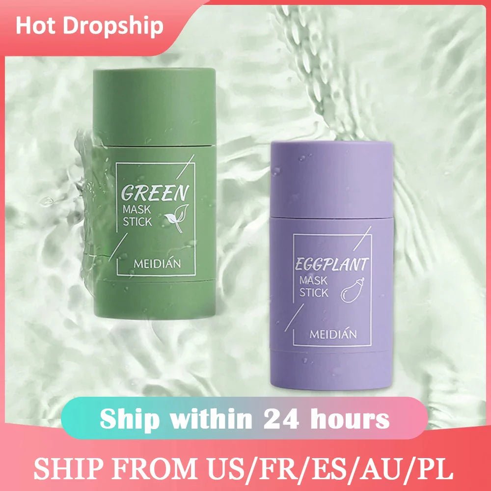 Green Tea Mask Stick Cleansing Face Clean Mask Mud Whitening Moisturizing Purifying Face Masks Clay Stick Oil Control Skin Care - Premium  from ZLA - Just $6.44! Shop now at ZLA