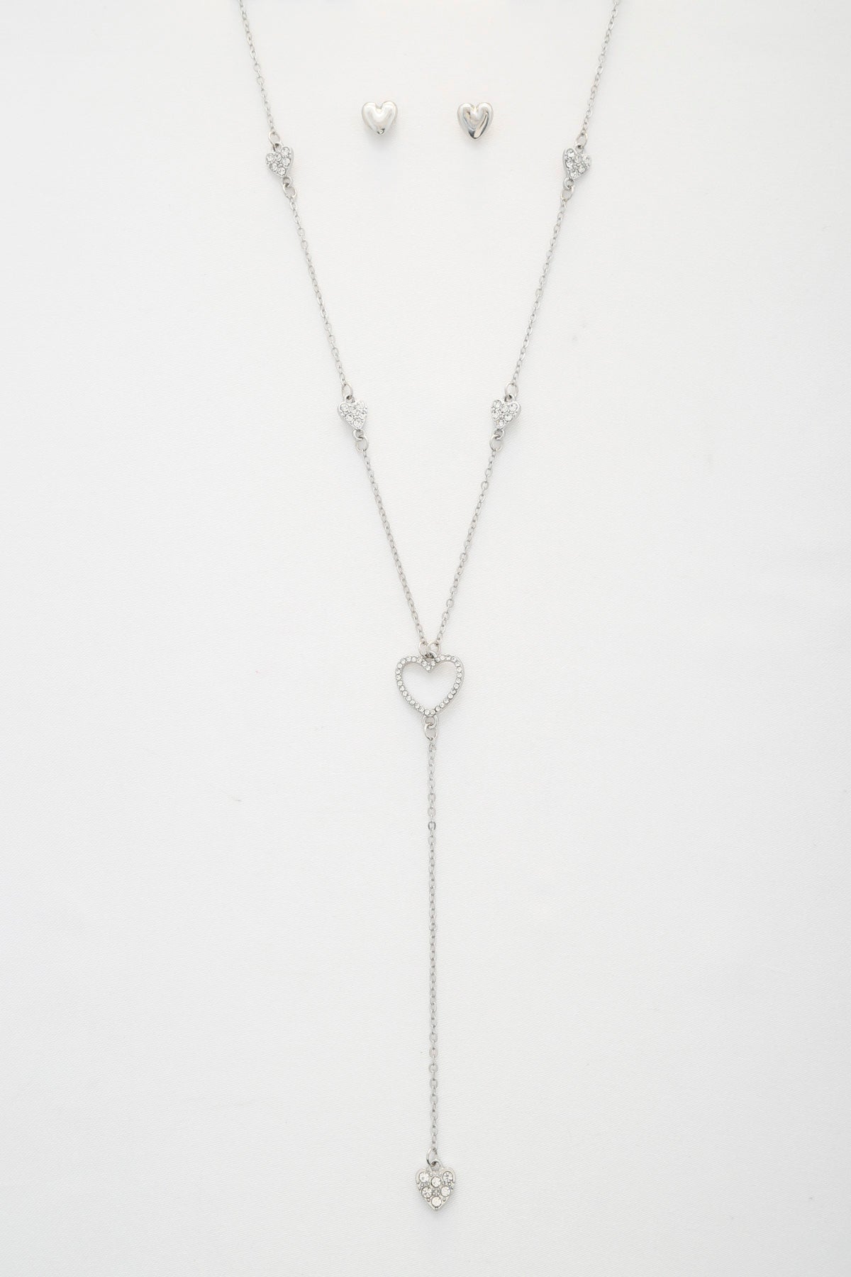 Heart Y Shape Metal Necklace - ZLA