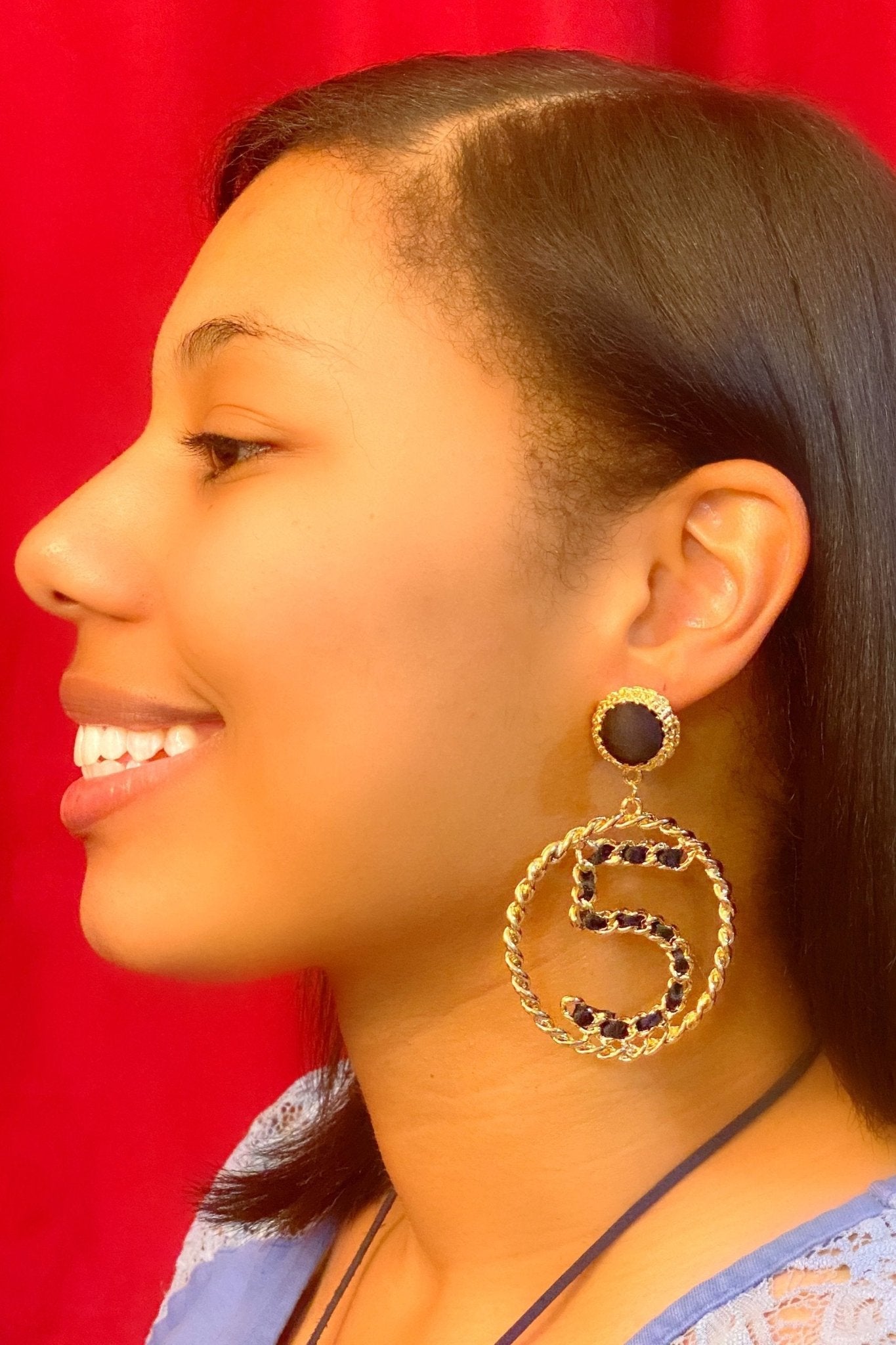 Hoops - 5 Series - Loyalty - Premium Earrings from Burgundy Uranus - Just $14.74! Shop now at ZLA