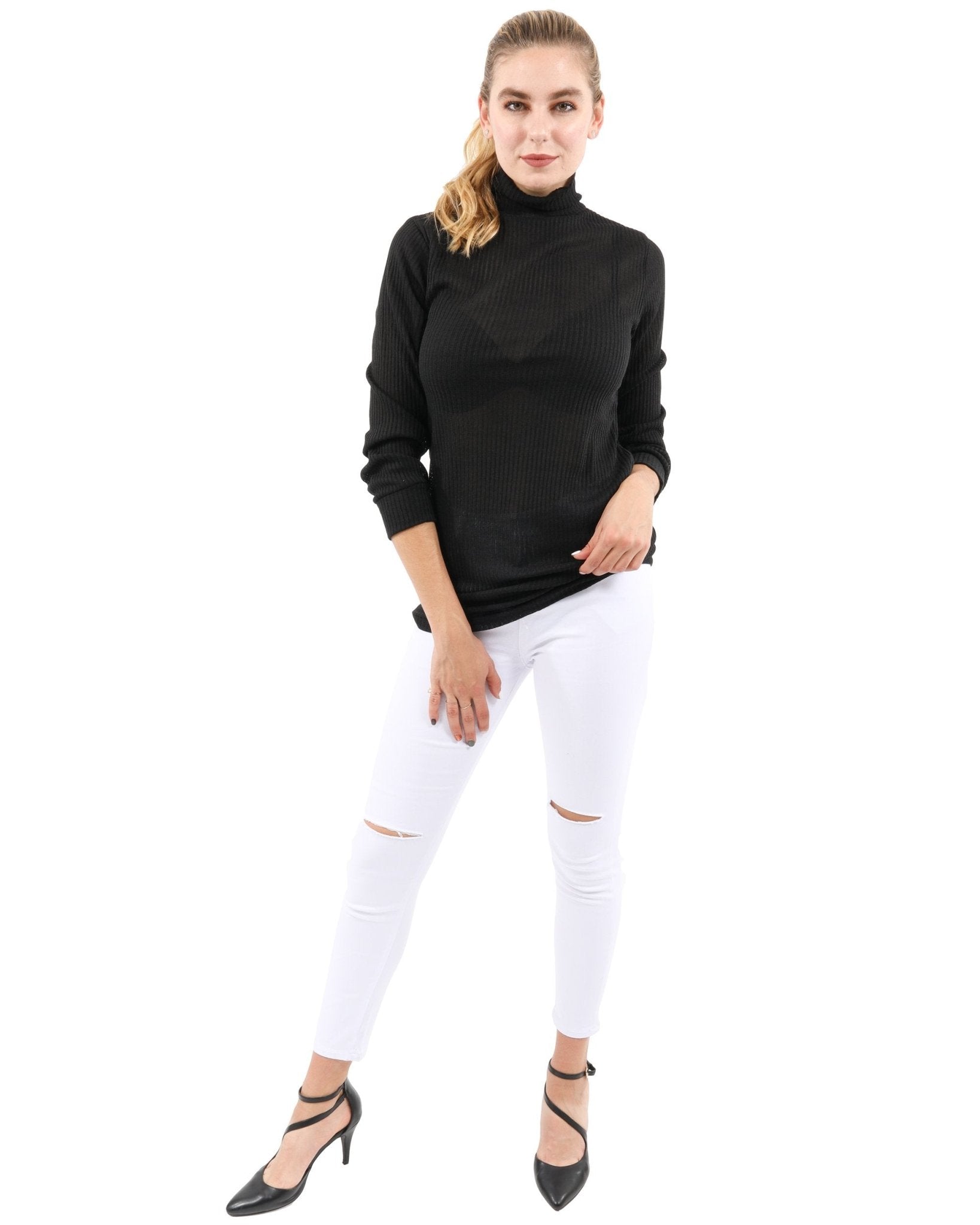 Java Ribbed Turtleneck Top - Premium  from Savoy Active - Just $36.55! Shop now at ZLA