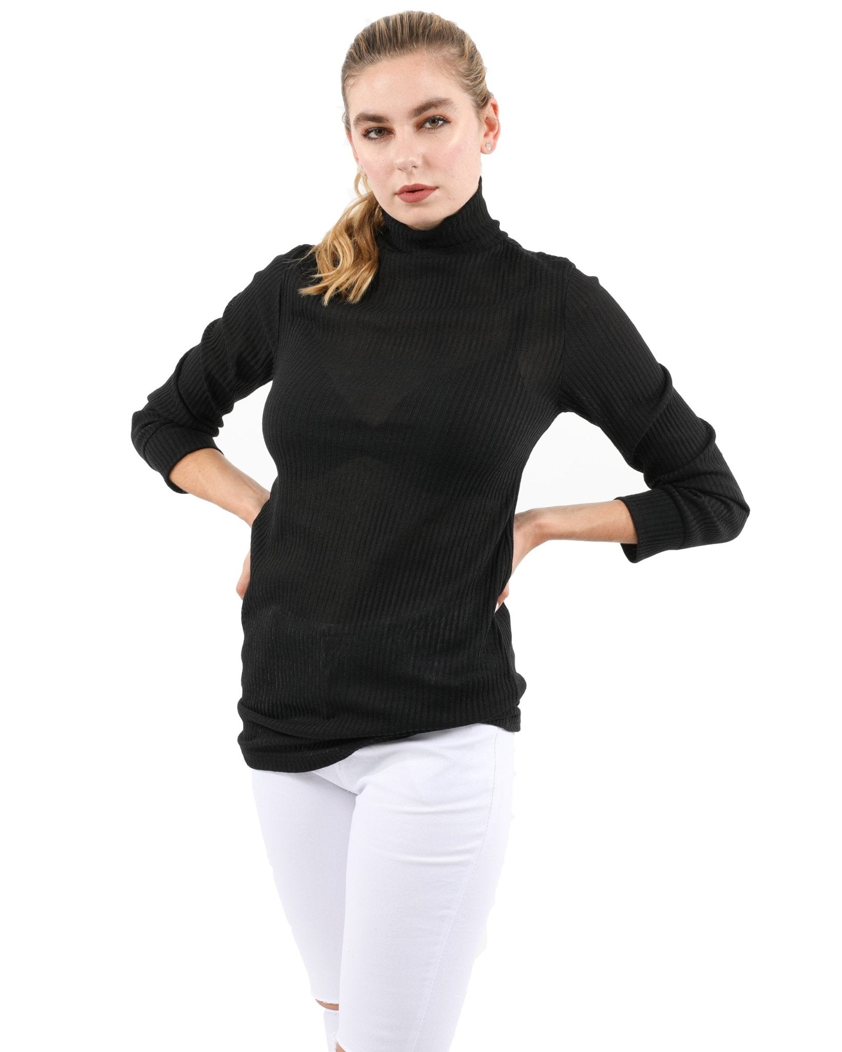 Java Ribbed Turtleneck Top - Premium  from Savoy Active - Just $36.55! Shop now at ZLA