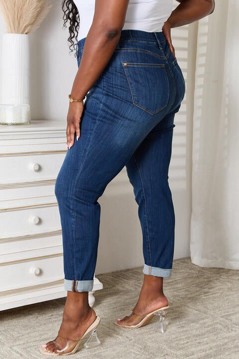 Judy Blue Full Size Skinny Cropped Jeans - Premium  from Trendsi - Just $64! Shop now at ZLA