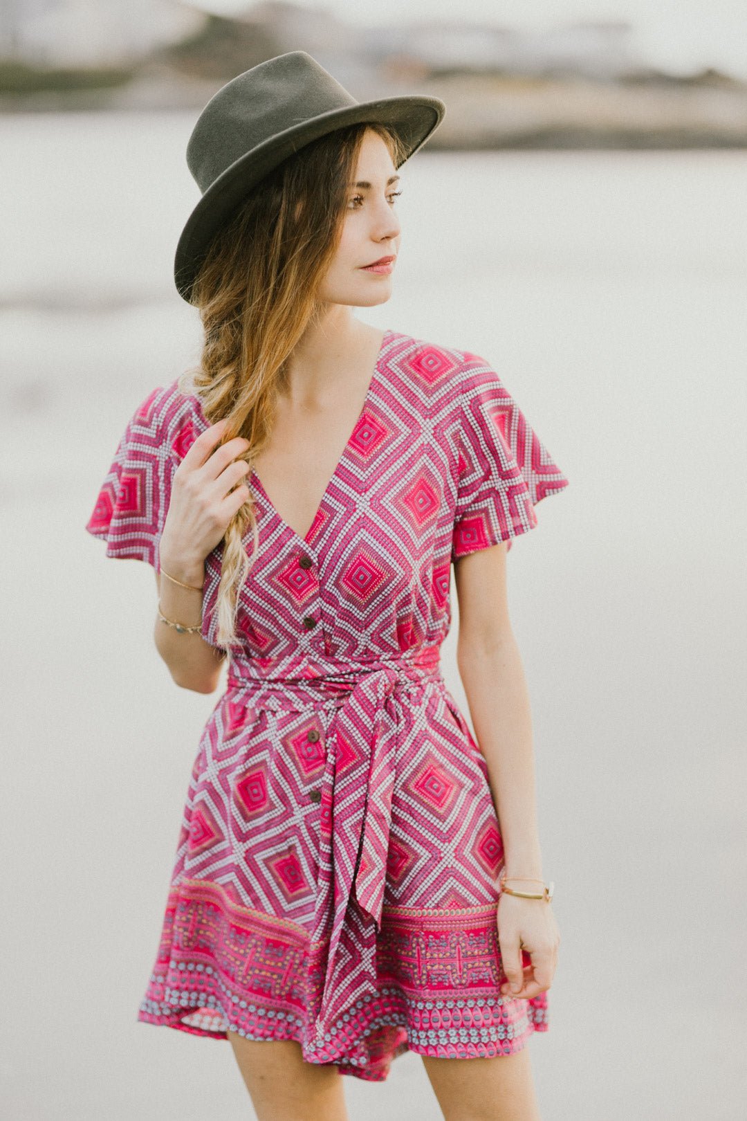 Kaia Romper | Pink - Premium  from Poème Clothing - Just $73.64! Shop now at ZLA