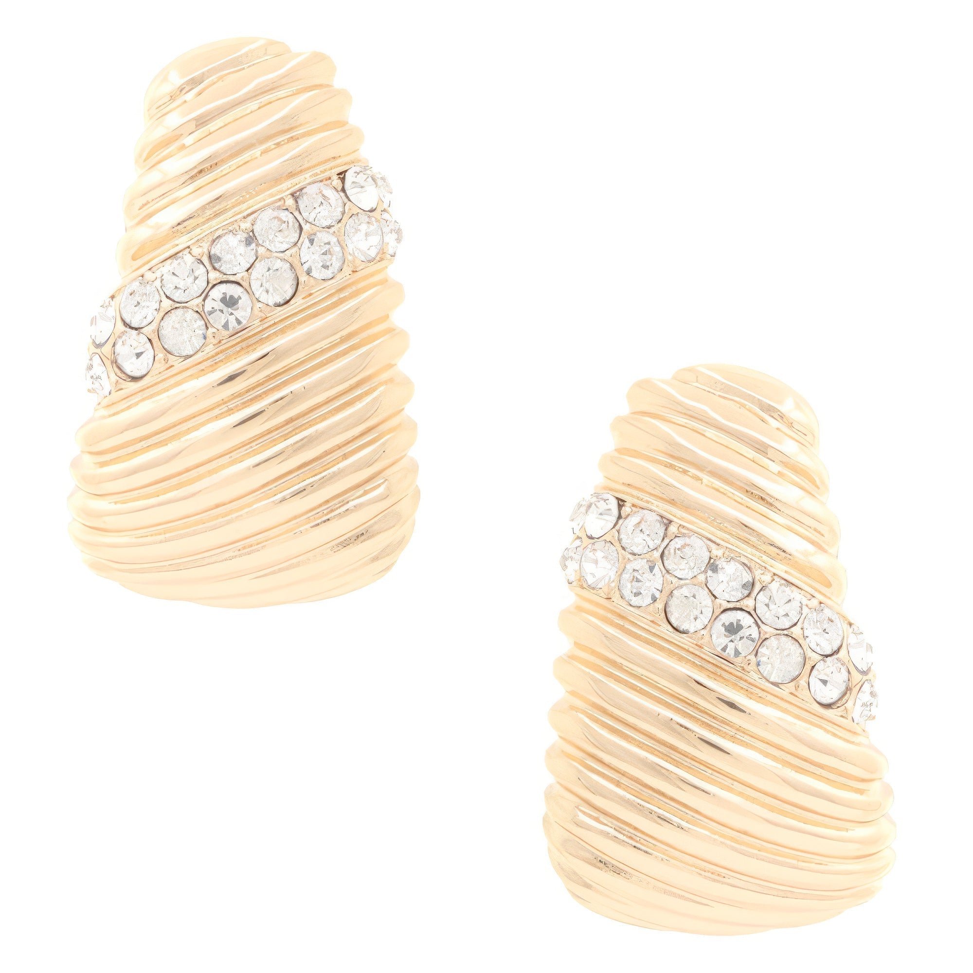 Lined Crystal Metal Earring - Premium  from ZLA - Just $12! Shop now at ZLA