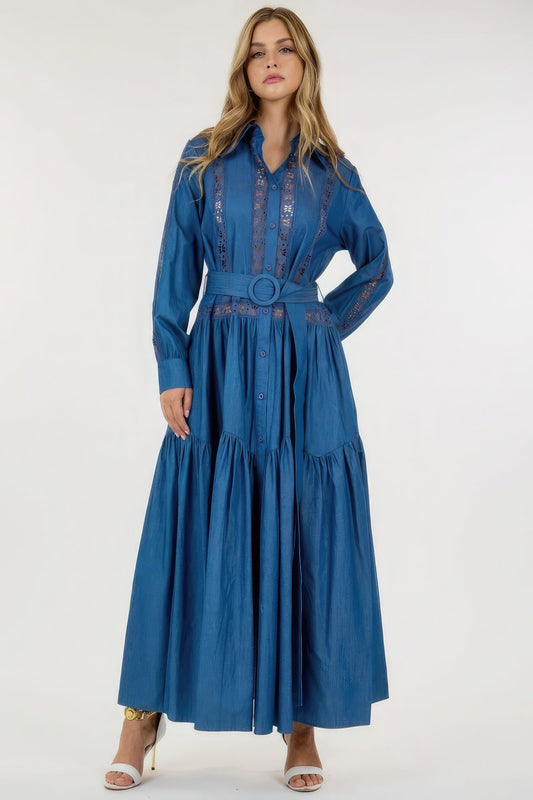 Long Sleeve Maxi Dress - Premium  from ZLA - Just $121! Shop now at ZLA