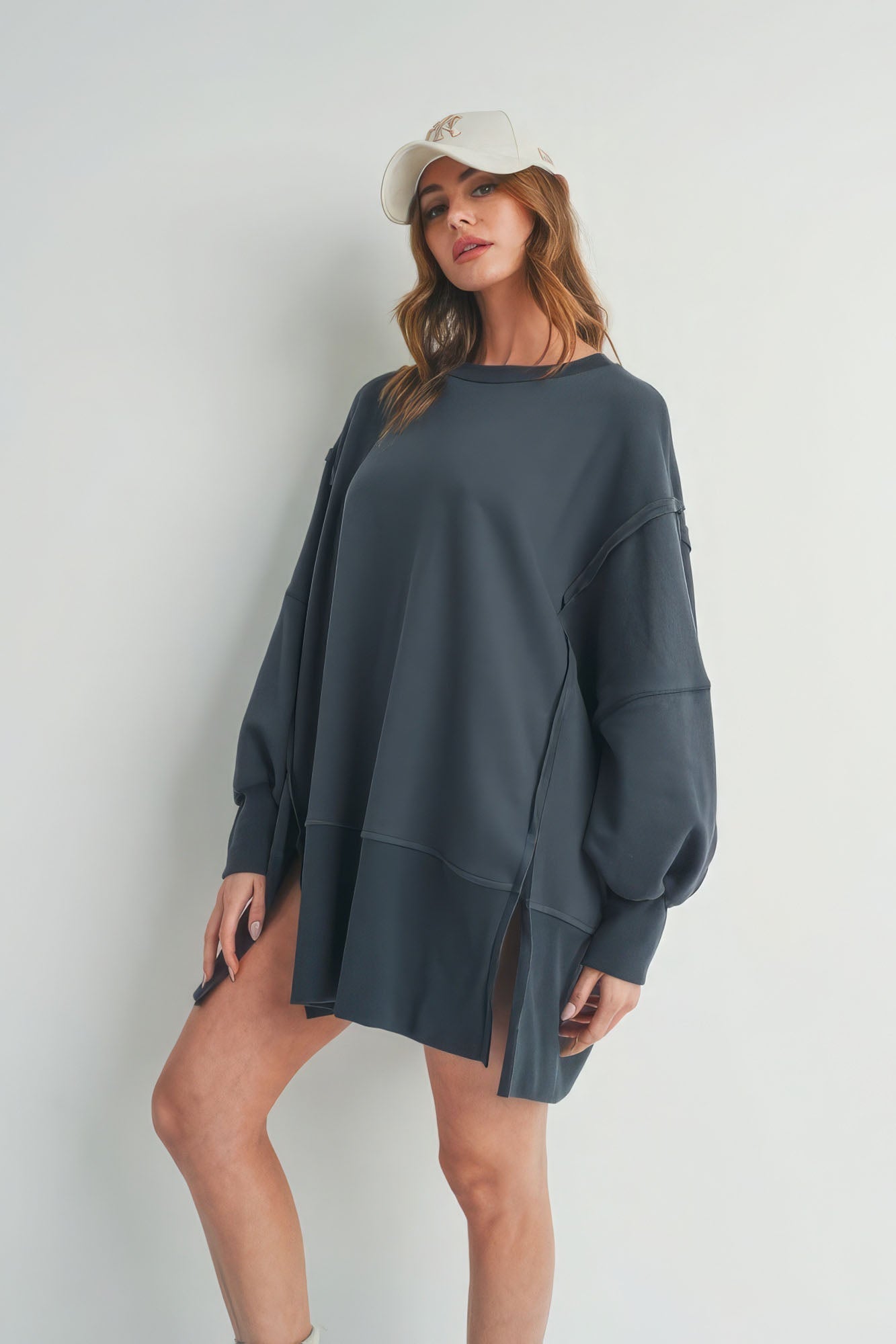 Long Sleeve Sweater With Slit - Premium  from ZLA - Just $62! Shop now at ZLA