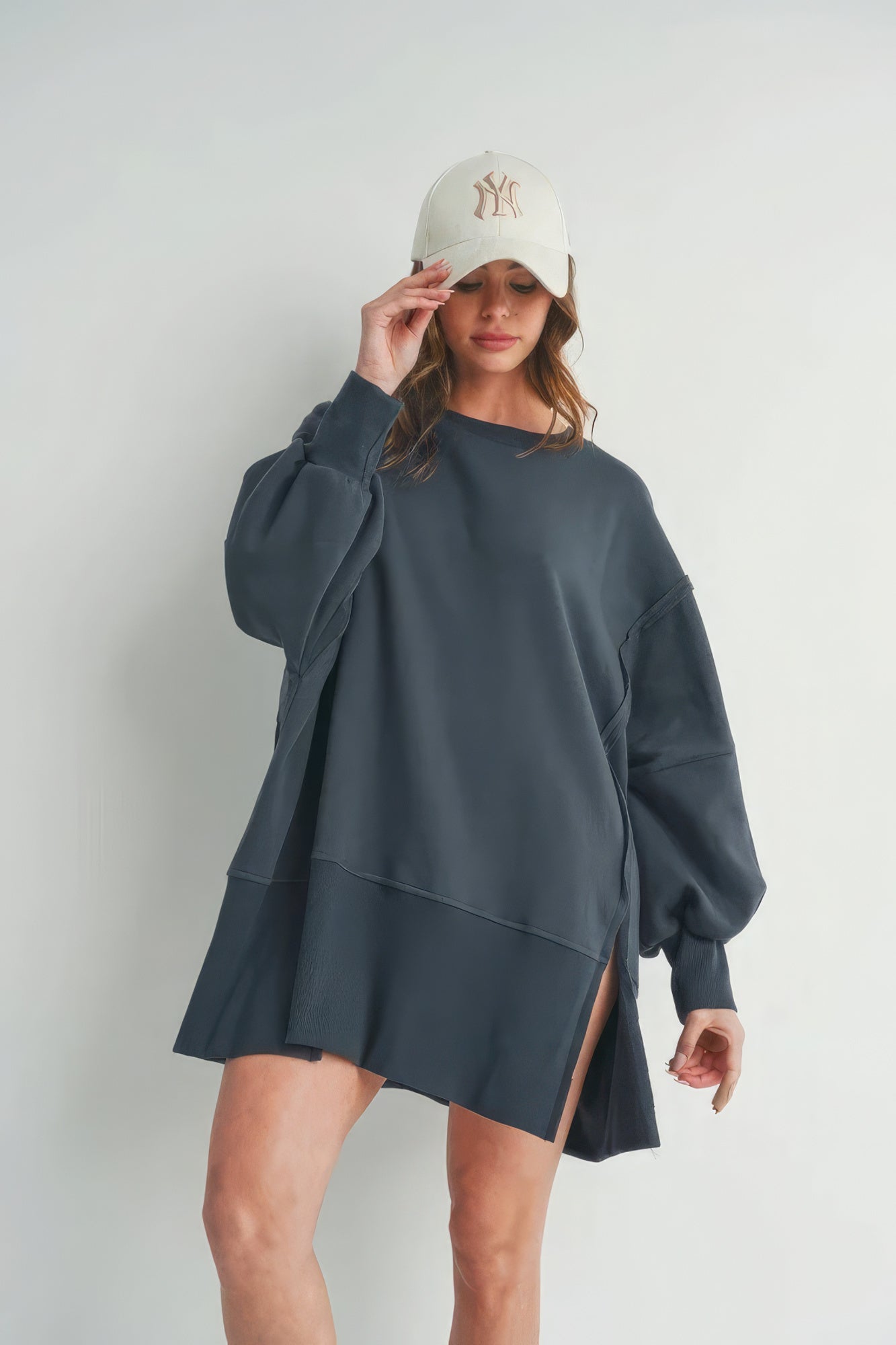 Long Sleeve Sweater With Slit - Premium  from ZLA - Just $62! Shop now at ZLA