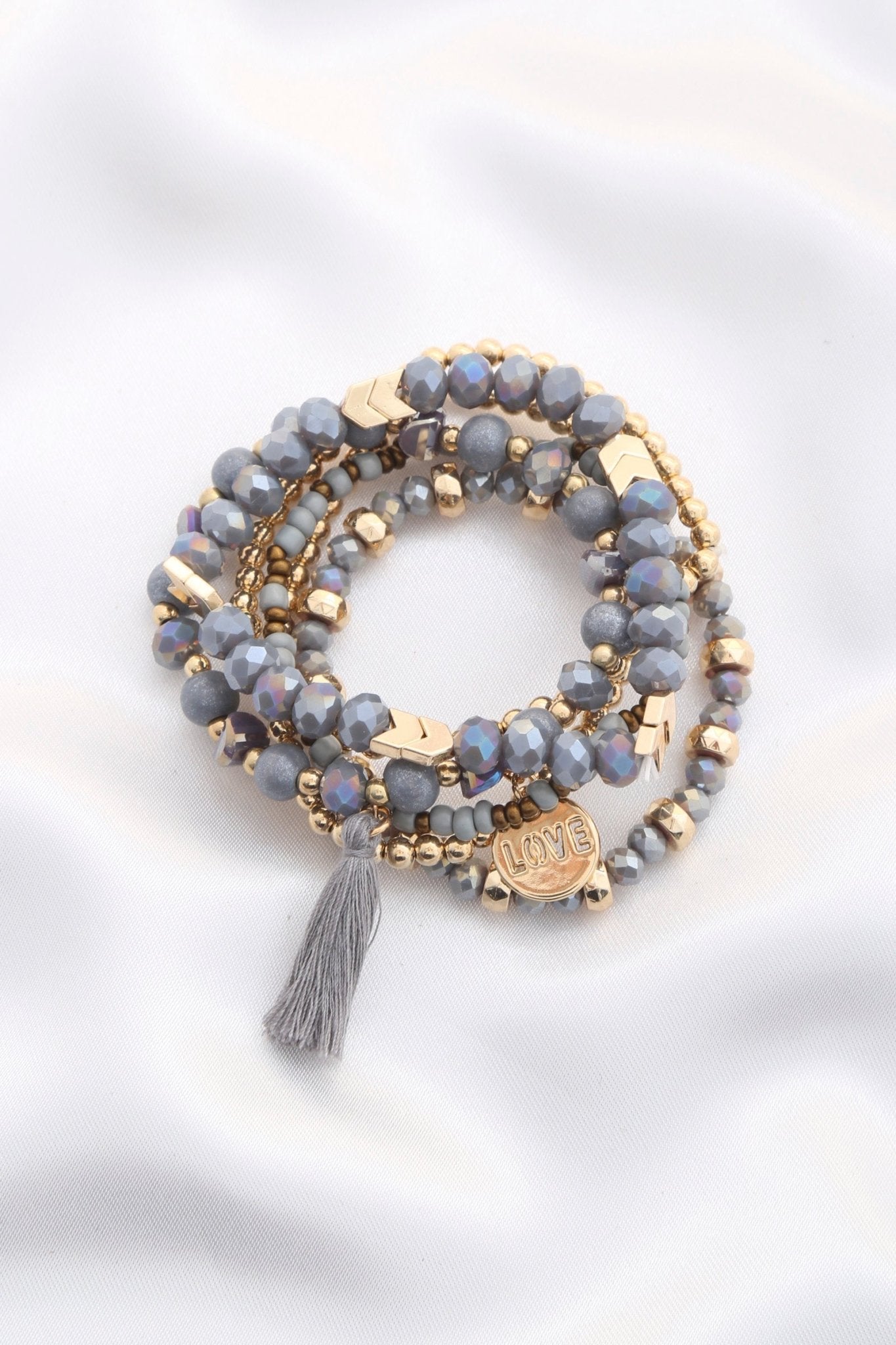 Love Coin Tassel Beaded Bracelet - ZLA