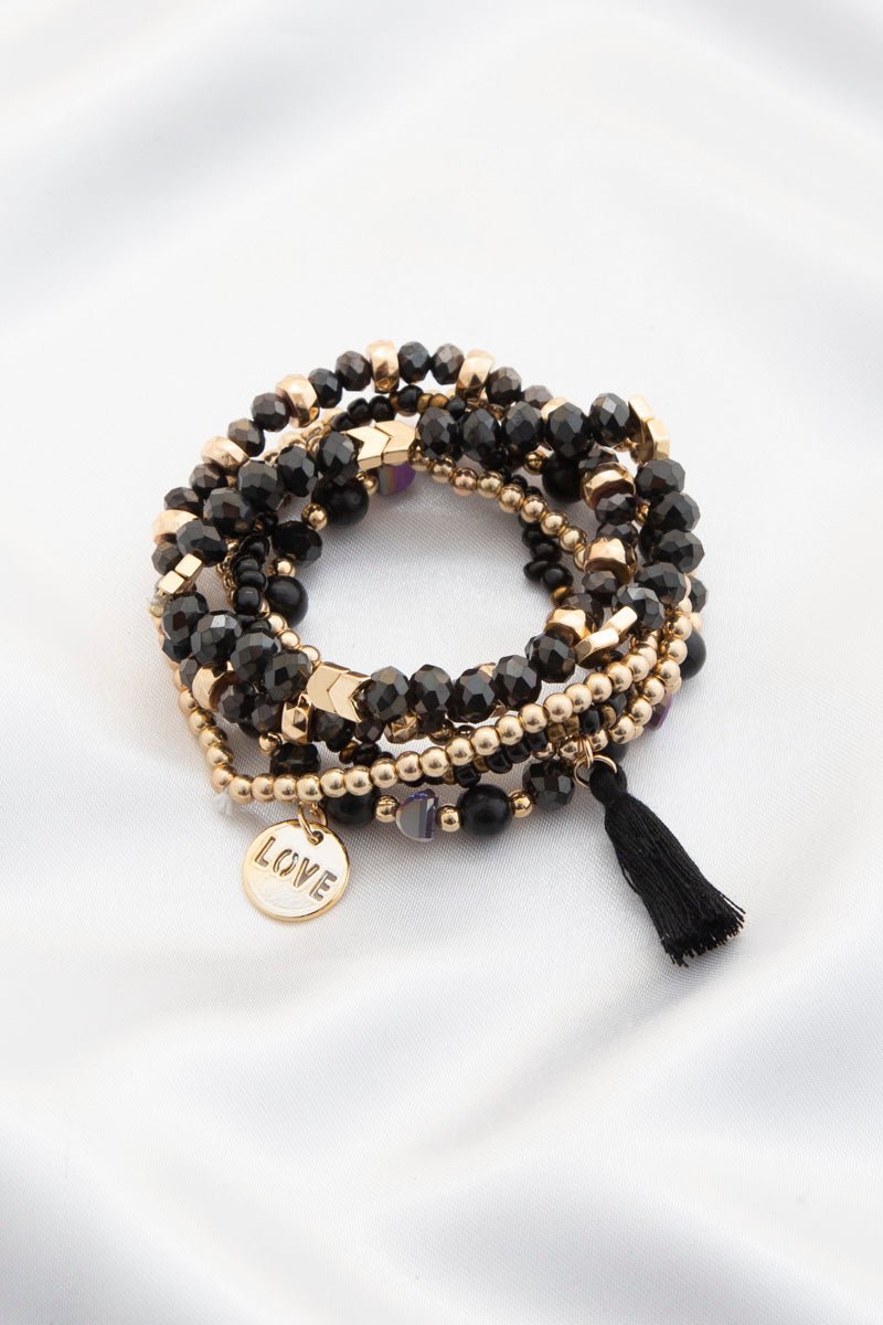 Love Coin Tassel Beaded Bracelet - ZLA