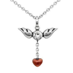 Love In Flight Heart and Wings Necklace - Premium Jewelry & Watches from Blue Asteria - Just $18.44! Shop now at ZLA