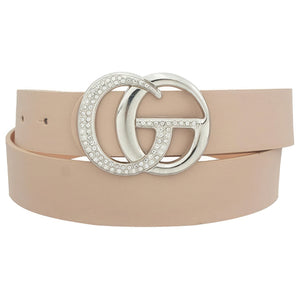 Metal Buckle Belt With Full On Rhinestone Body - Premium  from ZLA - Just $11! Shop now at ZLA