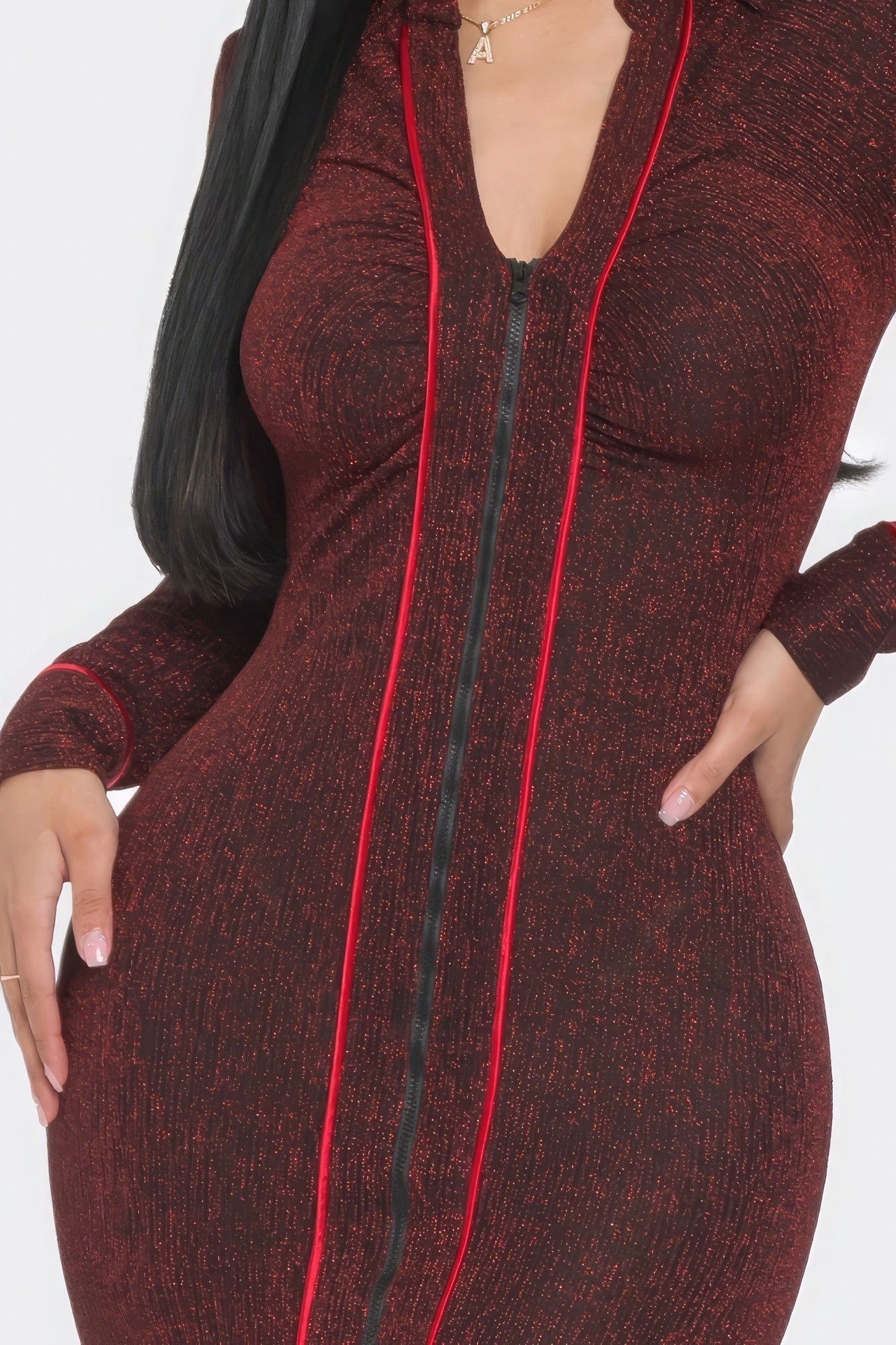 Mock Neck Long Sleeve Mini Dress - Premium  from ZLA - Just $52! Shop now at ZLA