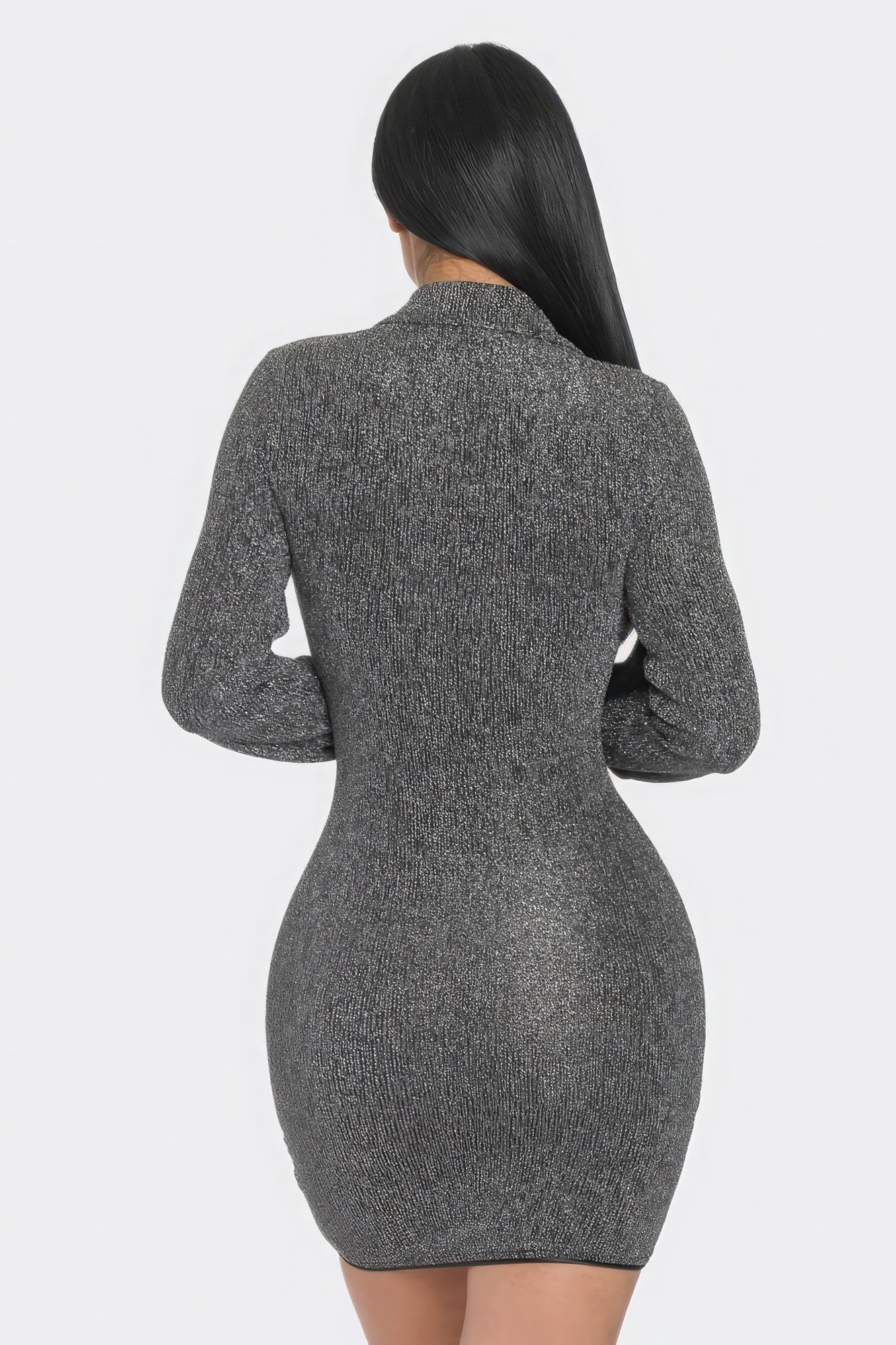 Mock Neck Long Sleeve Mini Dress - Premium  from ZLA - Just $52! Shop now at ZLA