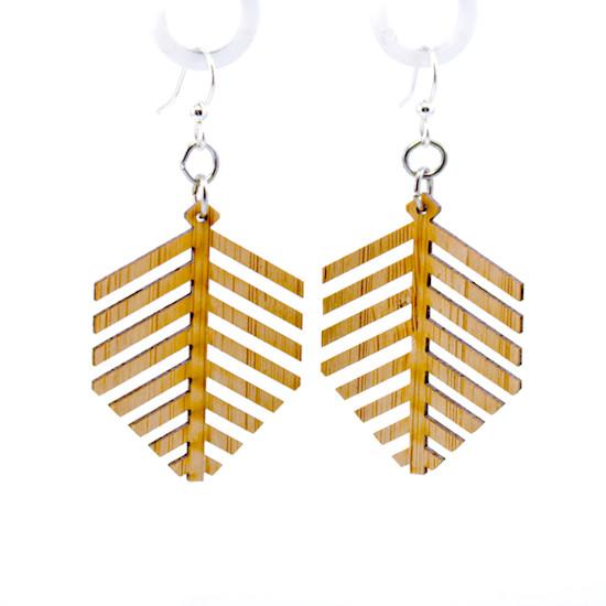 Modern Leaf Bamboo Earrings #997 - Premium Earrings from Red Sunflower - Just $17.11! Shop now at ZLA