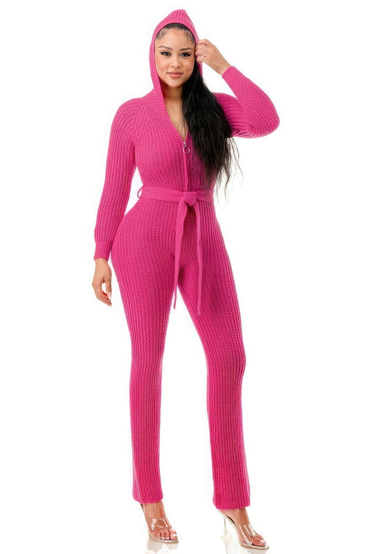 Monroe Hooded Jumpsuit - Premium  from ZLA - Just $49.50! Shop now at ZLA