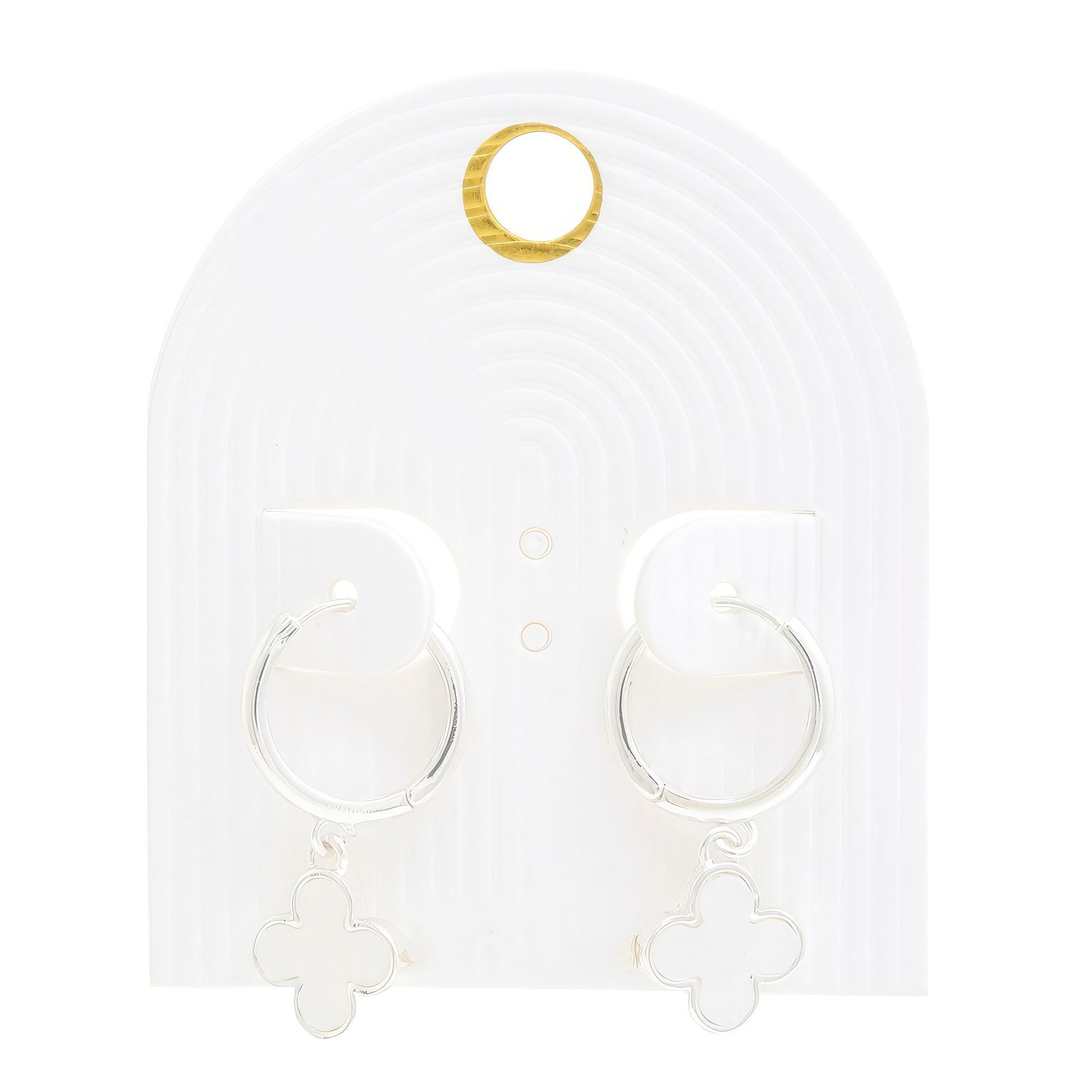 Moroccan Shape Hoop Earring - Premium  from ZLA - Just $10! Shop now at ZLA
