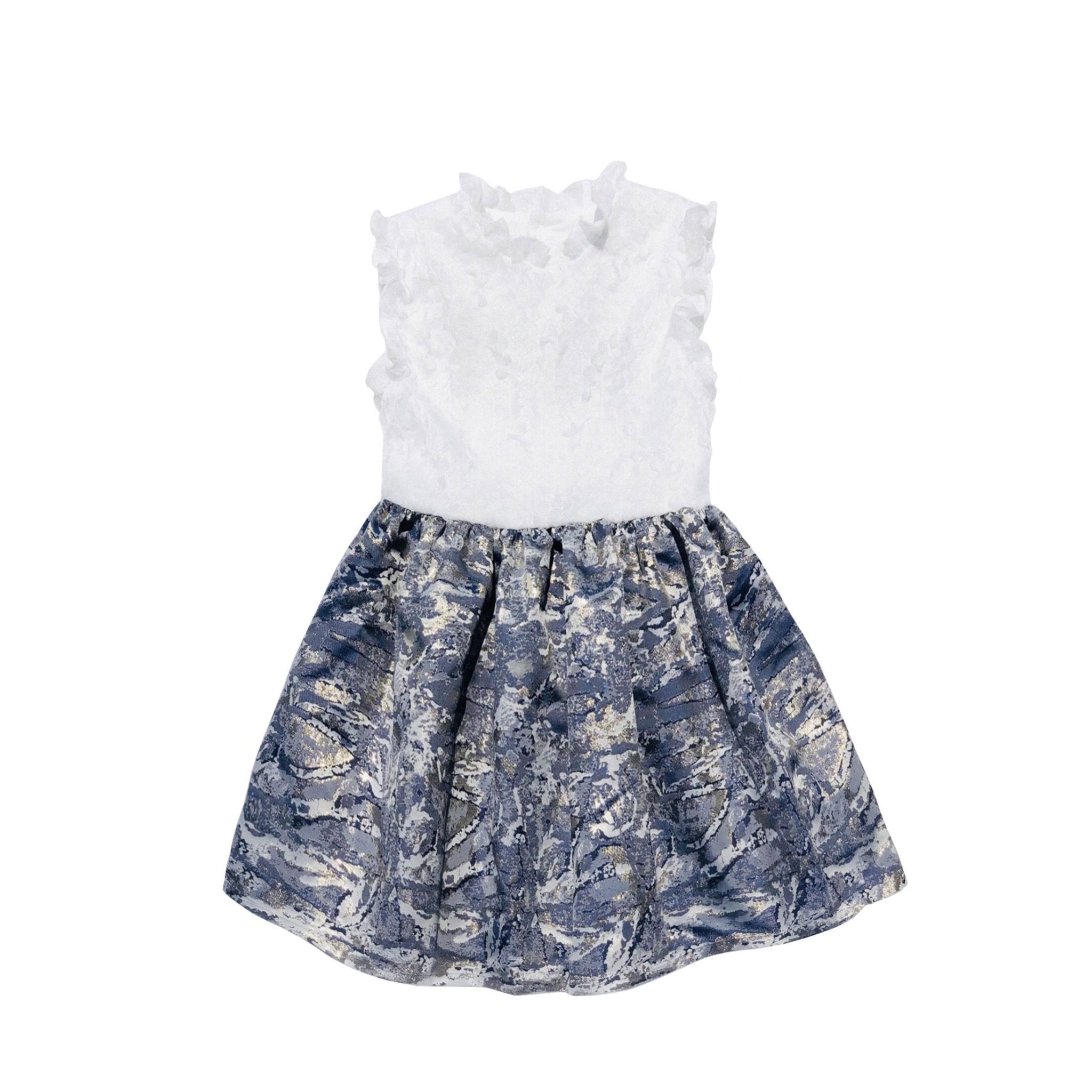 Navy Jacquard Dress - Premium  from Little Olin - Just $138! Shop now at ZLA