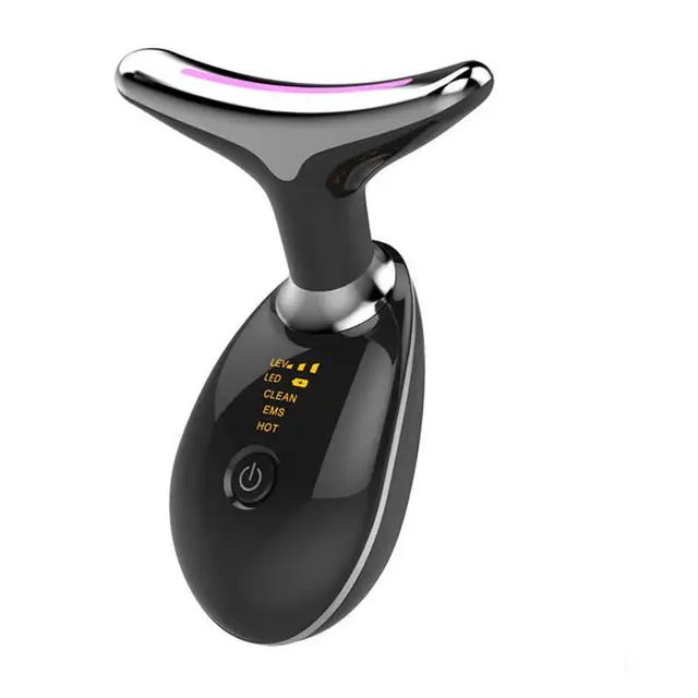 Neck Massager Multi-function to remove neck lines decree lines vibration hot beauty massager EMS electric neck instrument - Premium  from ZLA - Just $59.99! Shop now at ZLA