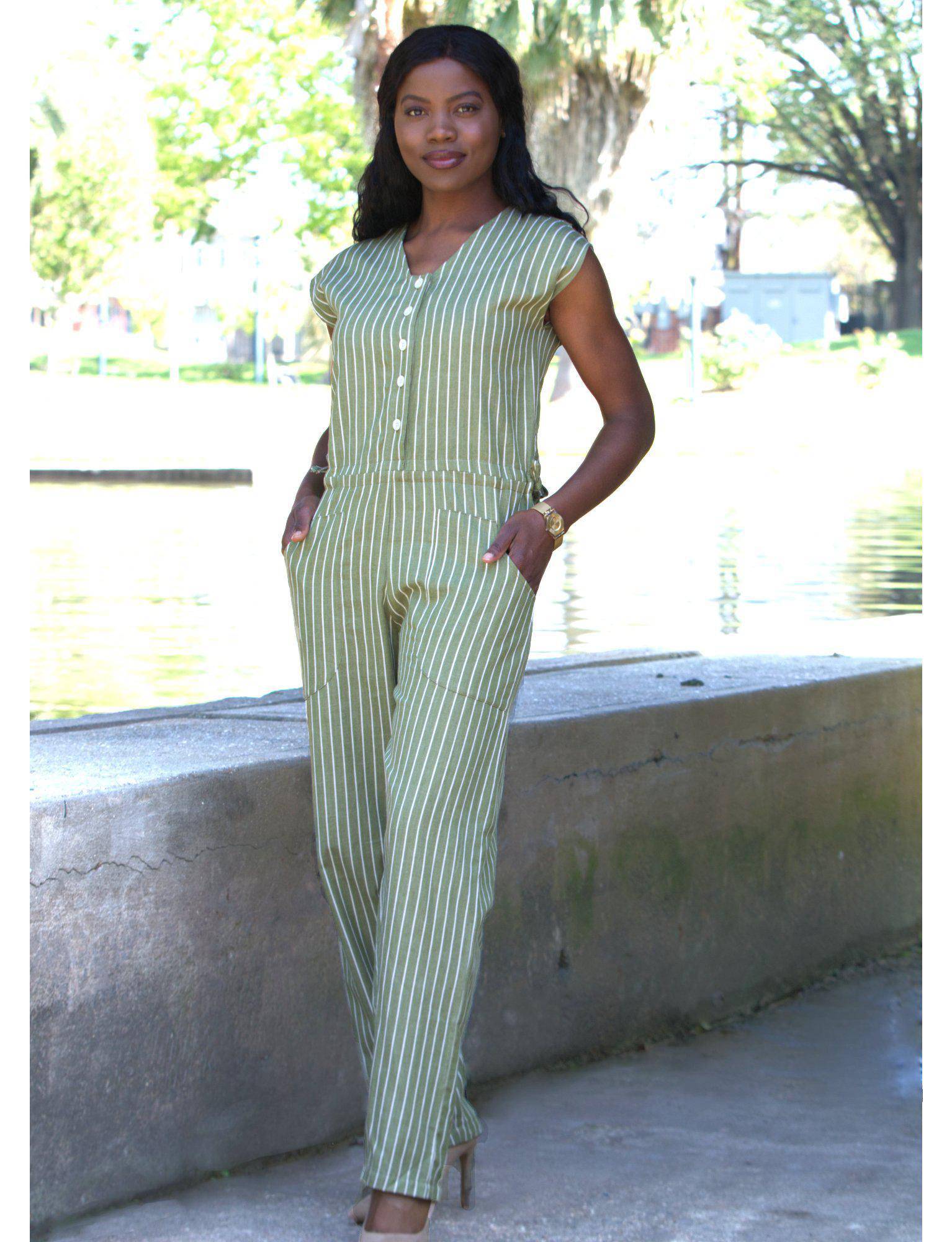 Olive Jumpsuit - Premium  from Passion Lilie - Just $95! Shop now at ZLA