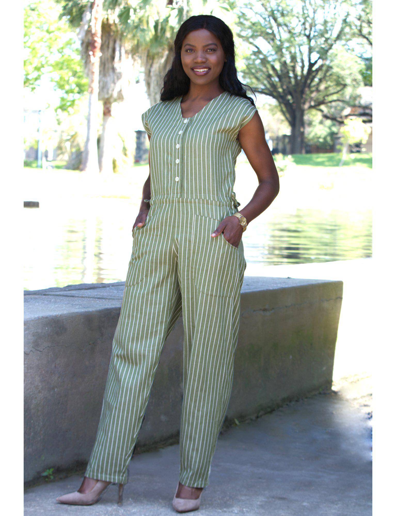 Olive Jumpsuit - Premium  from Passion Lilie - Just $95! Shop now at ZLA