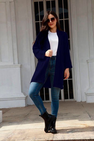 Open Front Long Sleeve Cardigan with Pockets - Premium  from Trendsi - Just $37! Shop now at ZLA