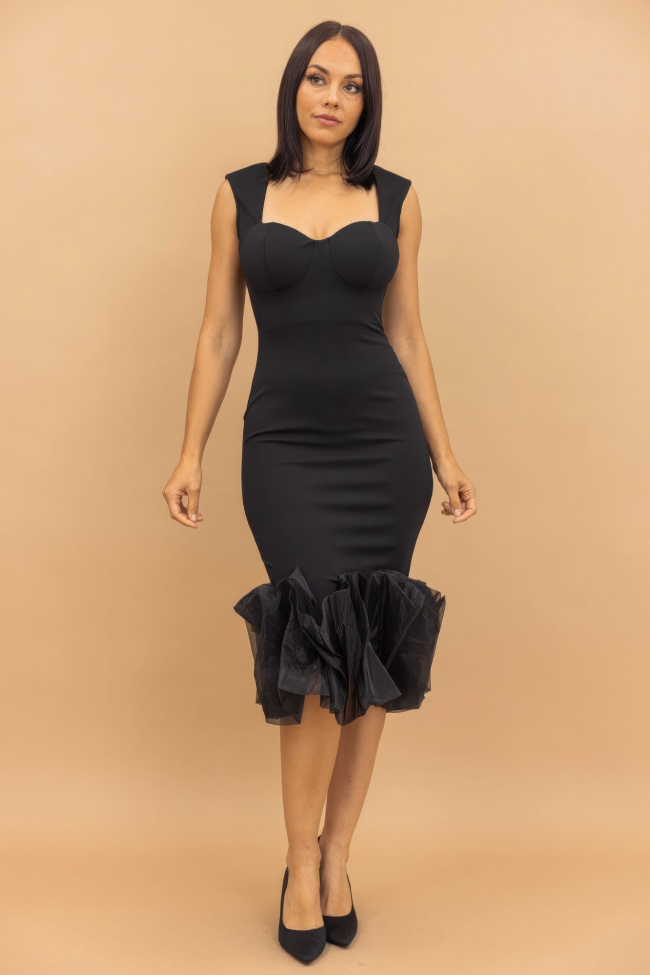 Organza Ruffle Detailed Fashion Dress - Premium  from ZLA - Just $64! Shop now at ZLA