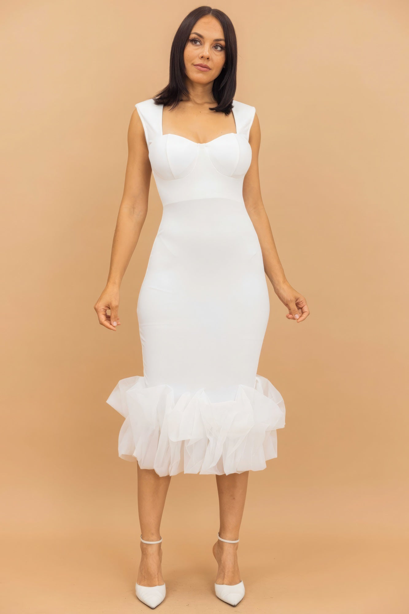 Organza Ruffle Detailed Fashion Dress - Premium  from ZLA - Just $64! Shop now at ZLA