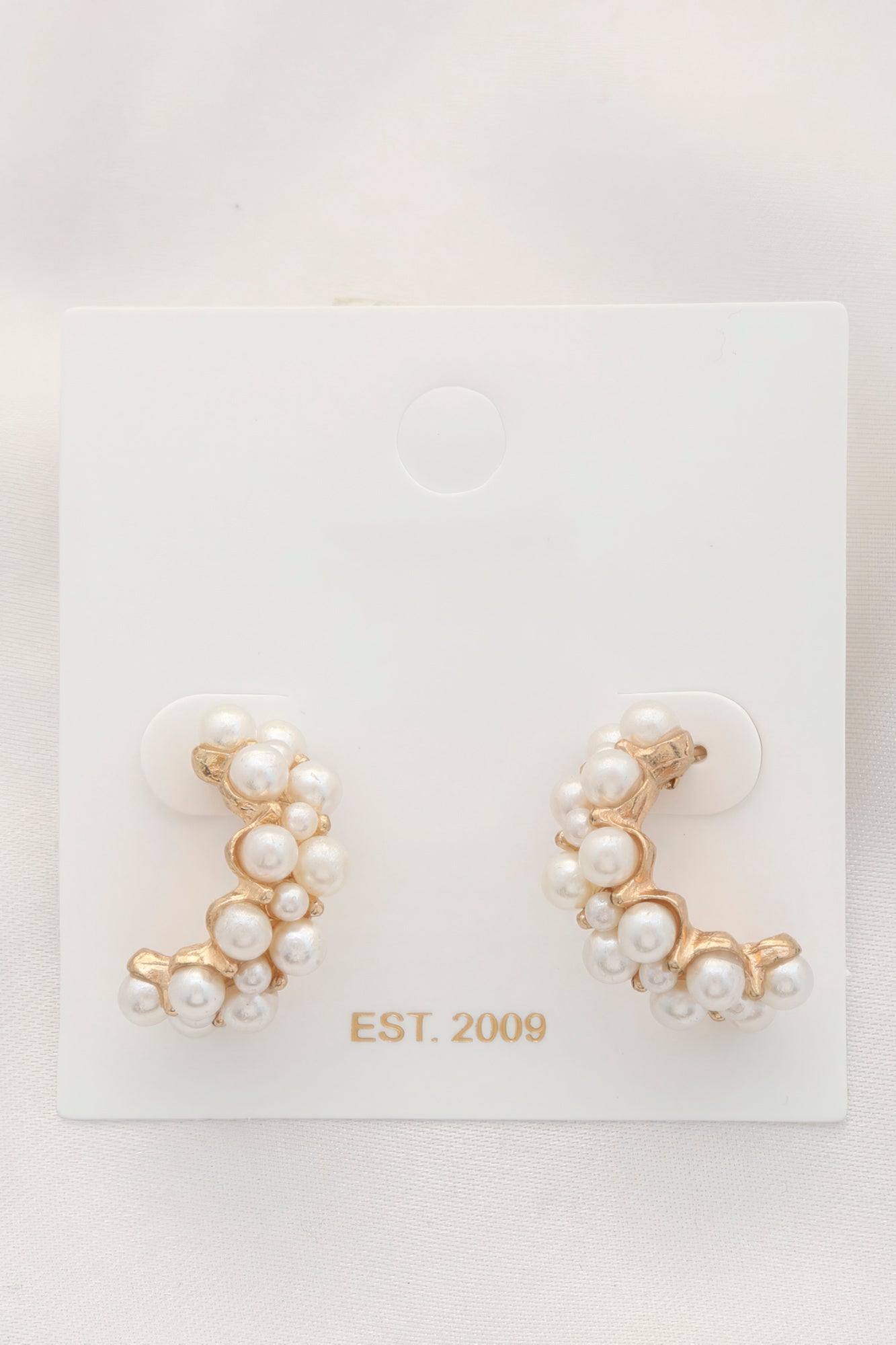 Pearl Bead Open Circle Earring - Premium  from ZLA - Just $7.50! Shop now at ZLA