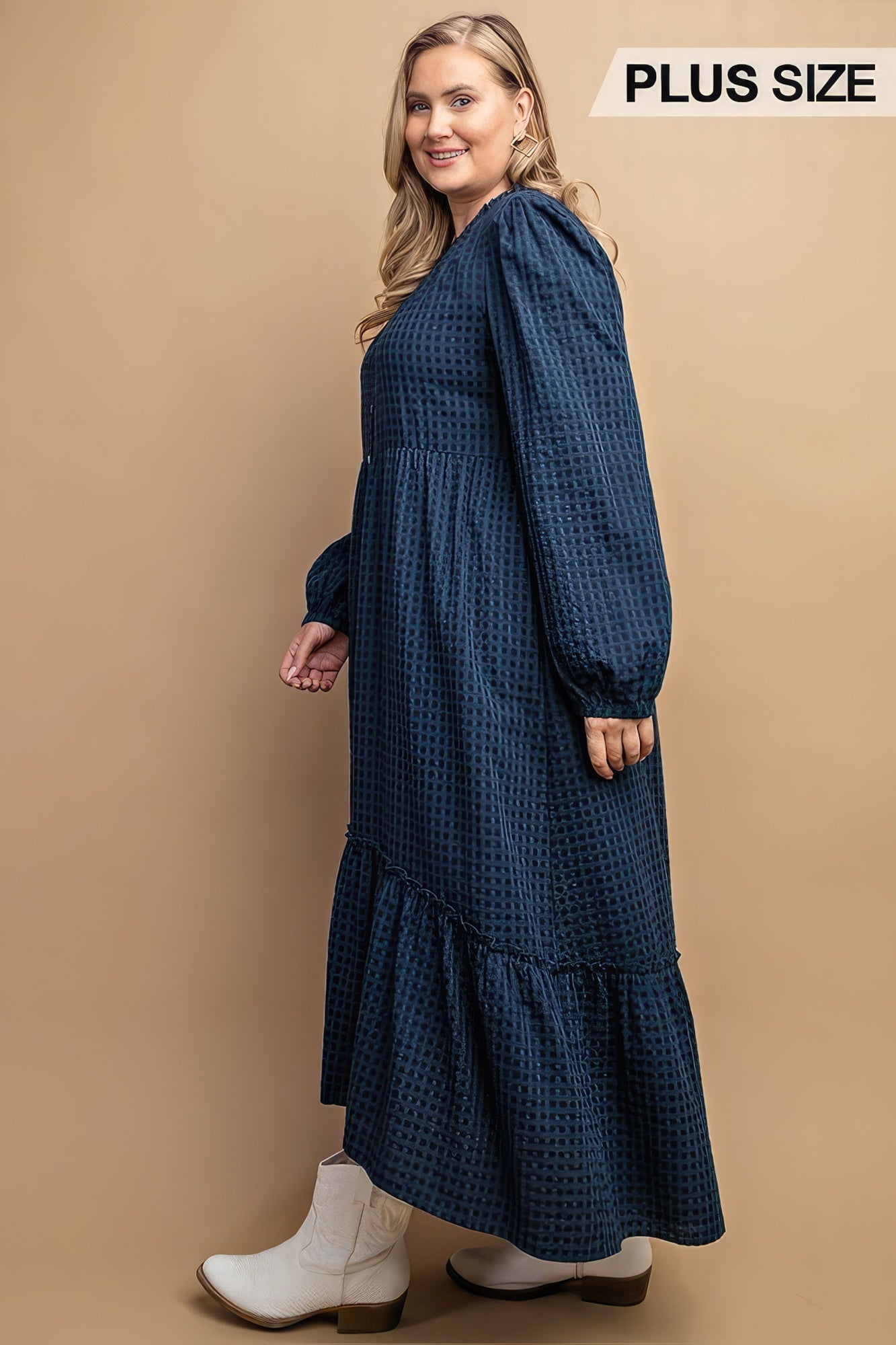 Plaid Button Down Hi - Low Hem Maxi Dress - Premium  from ZLA - Just $62! Shop now at ZLA