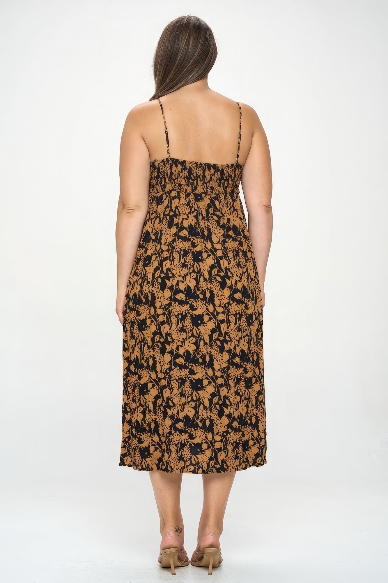 Plus Botanical Print Front Tie Maxi Dress - Premium  from ZLA - Just $41! Shop now at ZLA