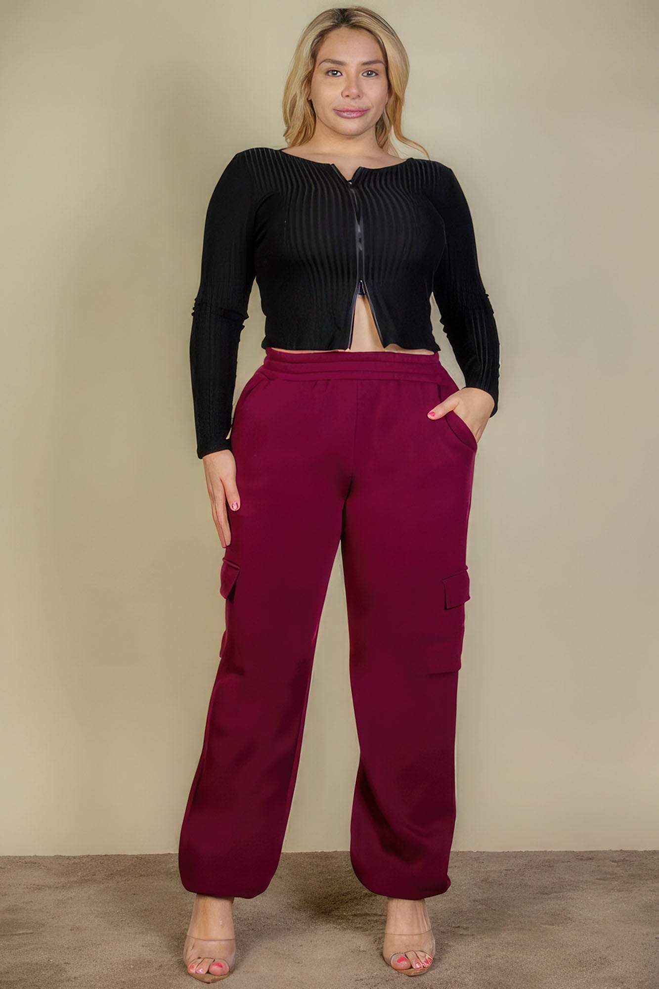 Plus Size Side Pocket Drawstring Waist Sweatpants - Premium  from ZLA - Just $19.50! Shop now at ZLA