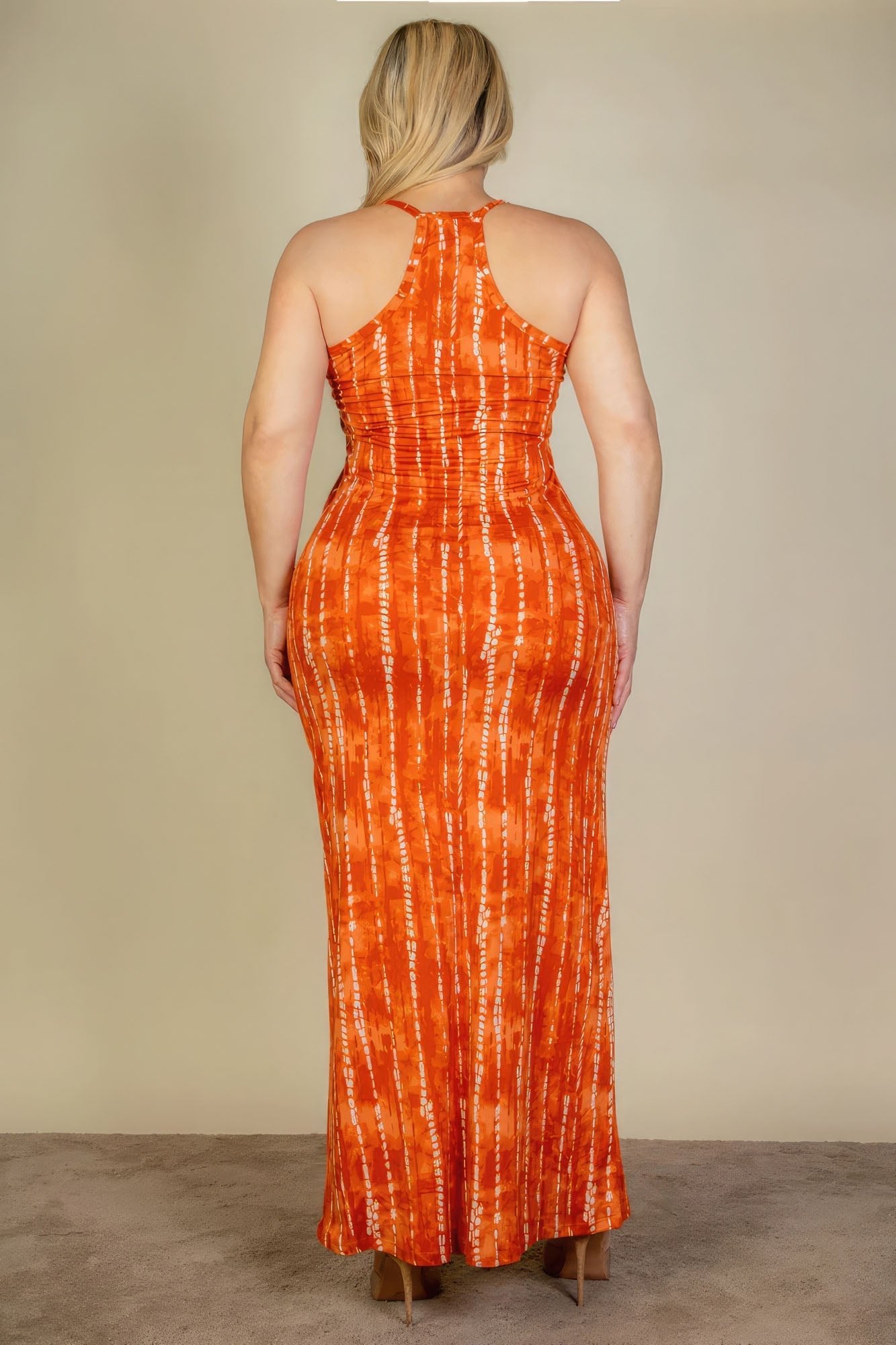 Plus Size Tie Dye Printed Cami Bodycon Maxi Dress - Premium  from ZLA - Just $20.50! Shop now at ZLA