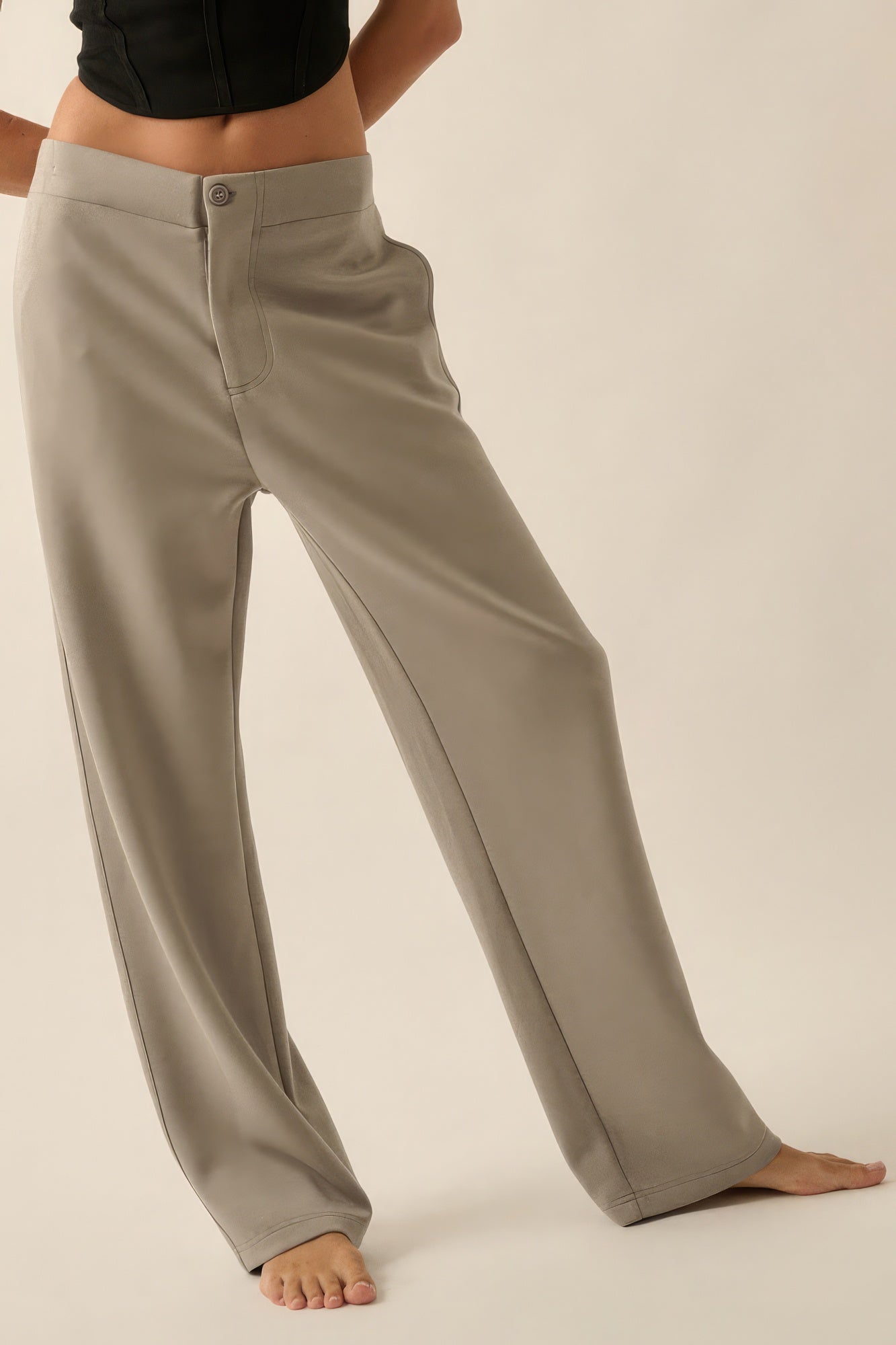 Premium Scuba High Waist Button Zip Up Fly Pants - Premium  from ZLA - Just $75.50! Shop now at ZLA