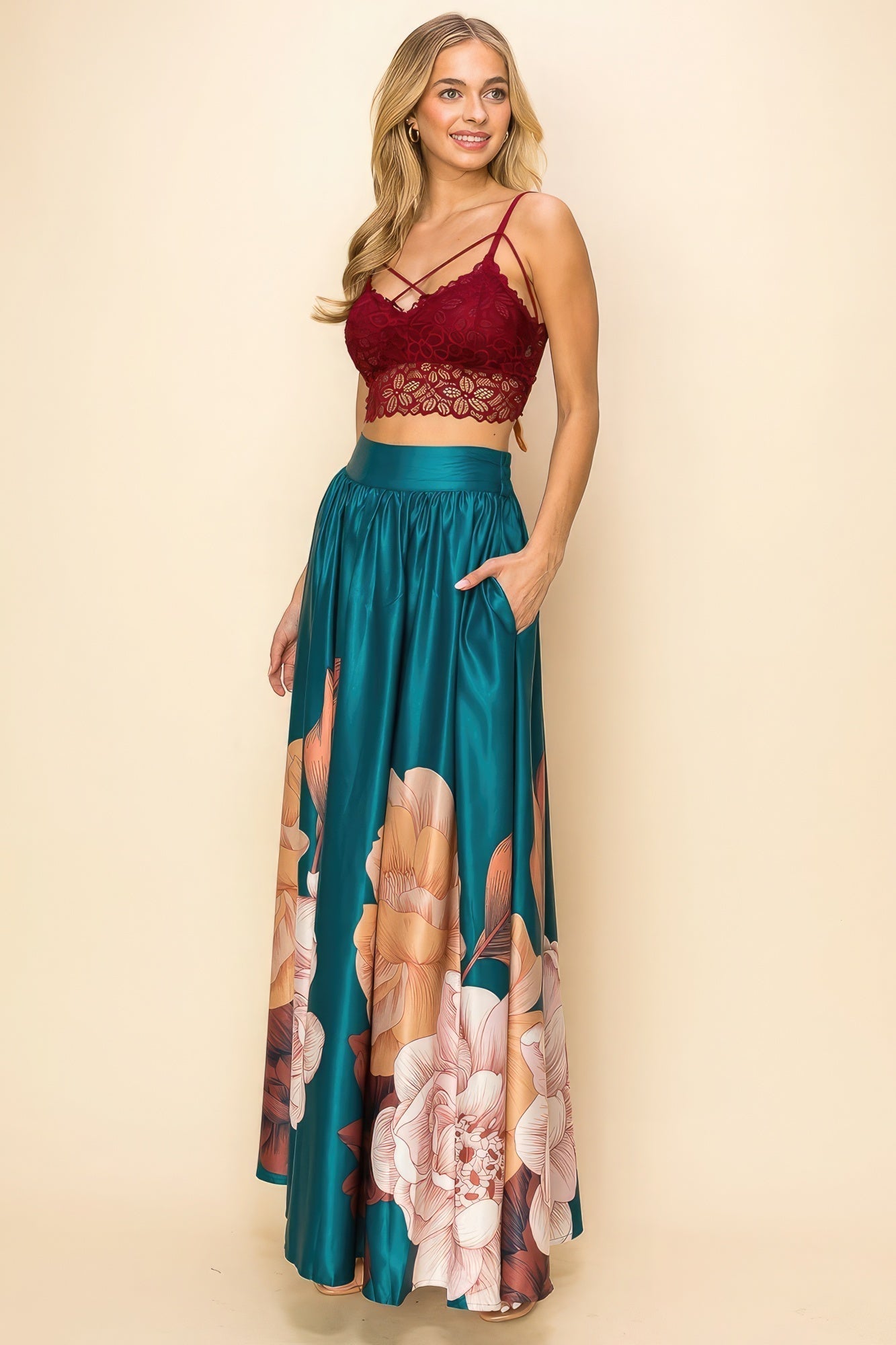 Printed Maxi Skirt - Premium  from ZLA - Just $94! Shop now at ZLA