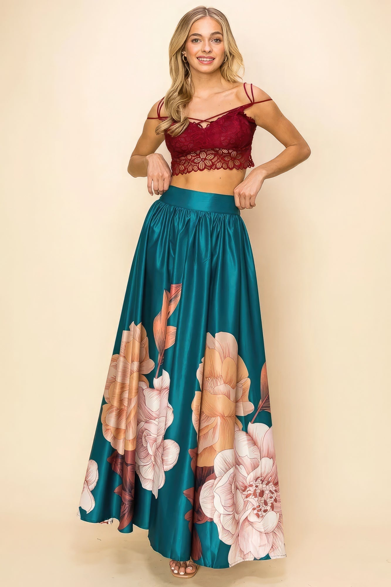 Printed Maxi Skirt - Premium  from ZLA - Just $94! Shop now at ZLA