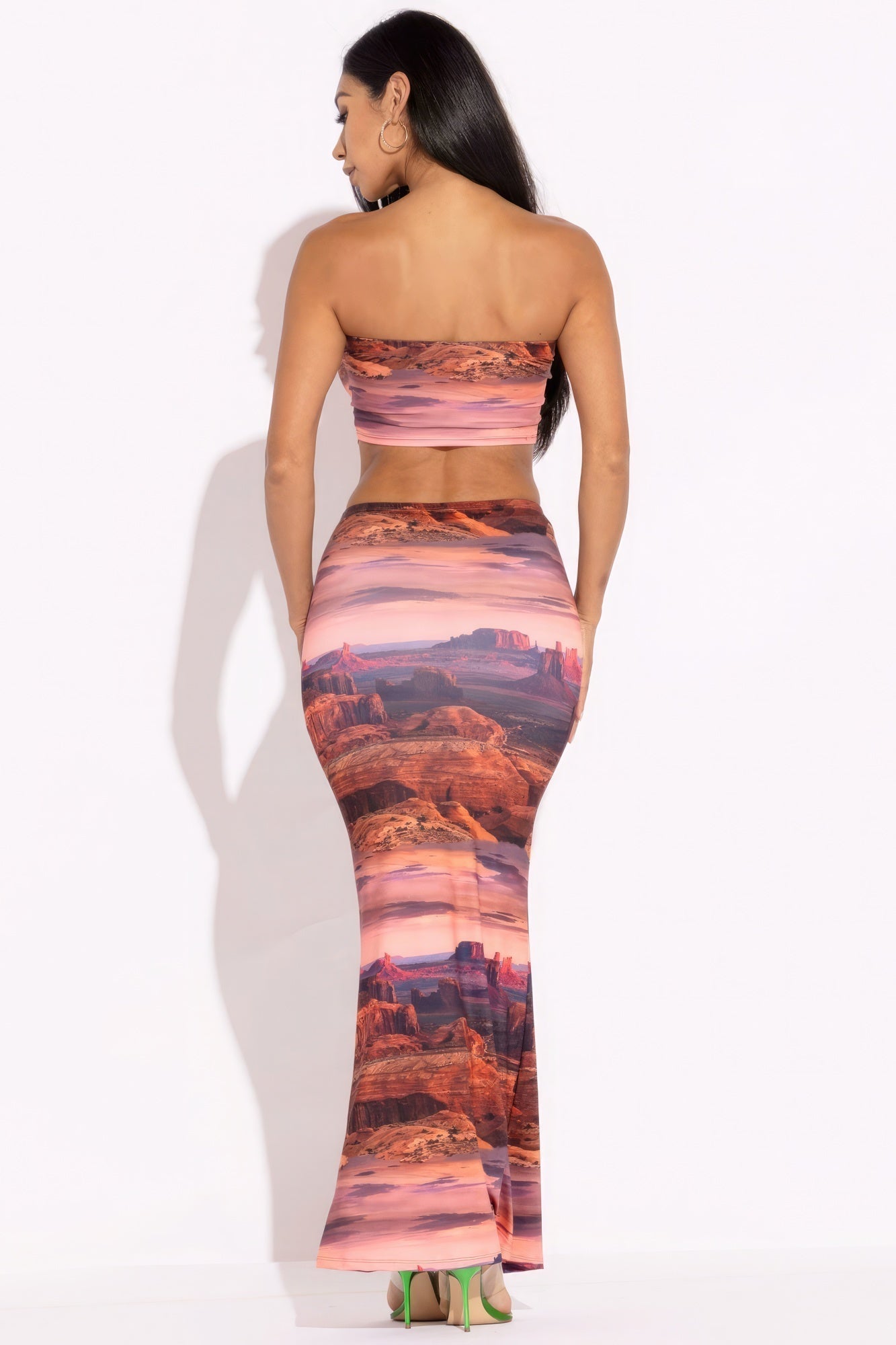 Printed Tube Top And Maxi Skirt - Premium  from ZLA - Just $40.50! Shop now at ZLA