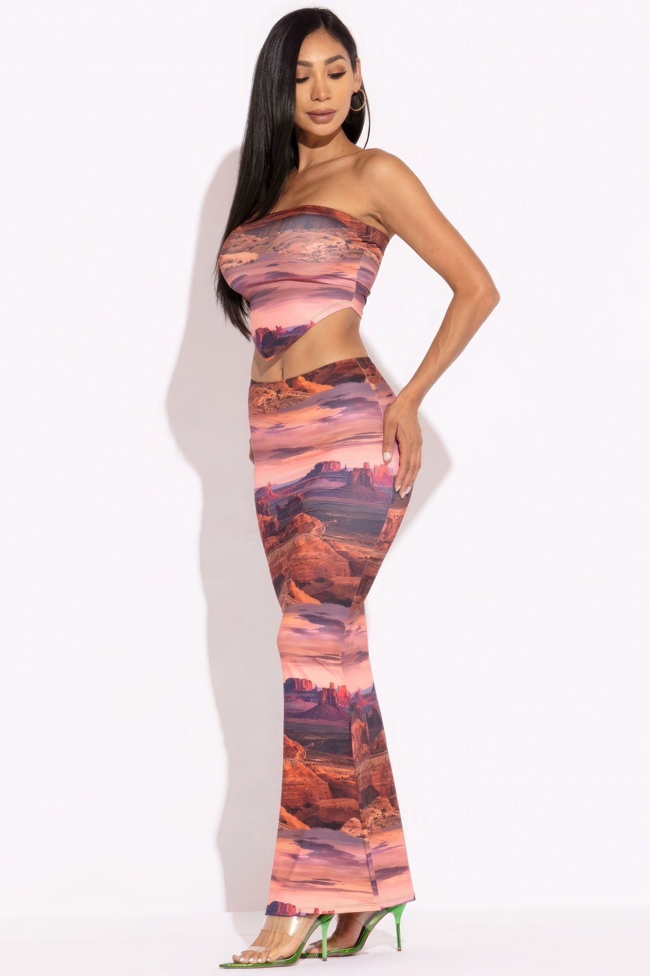 Printed Tube Top And Maxi Skirt - Premium  from ZLA - Just $40.50! Shop now at ZLA