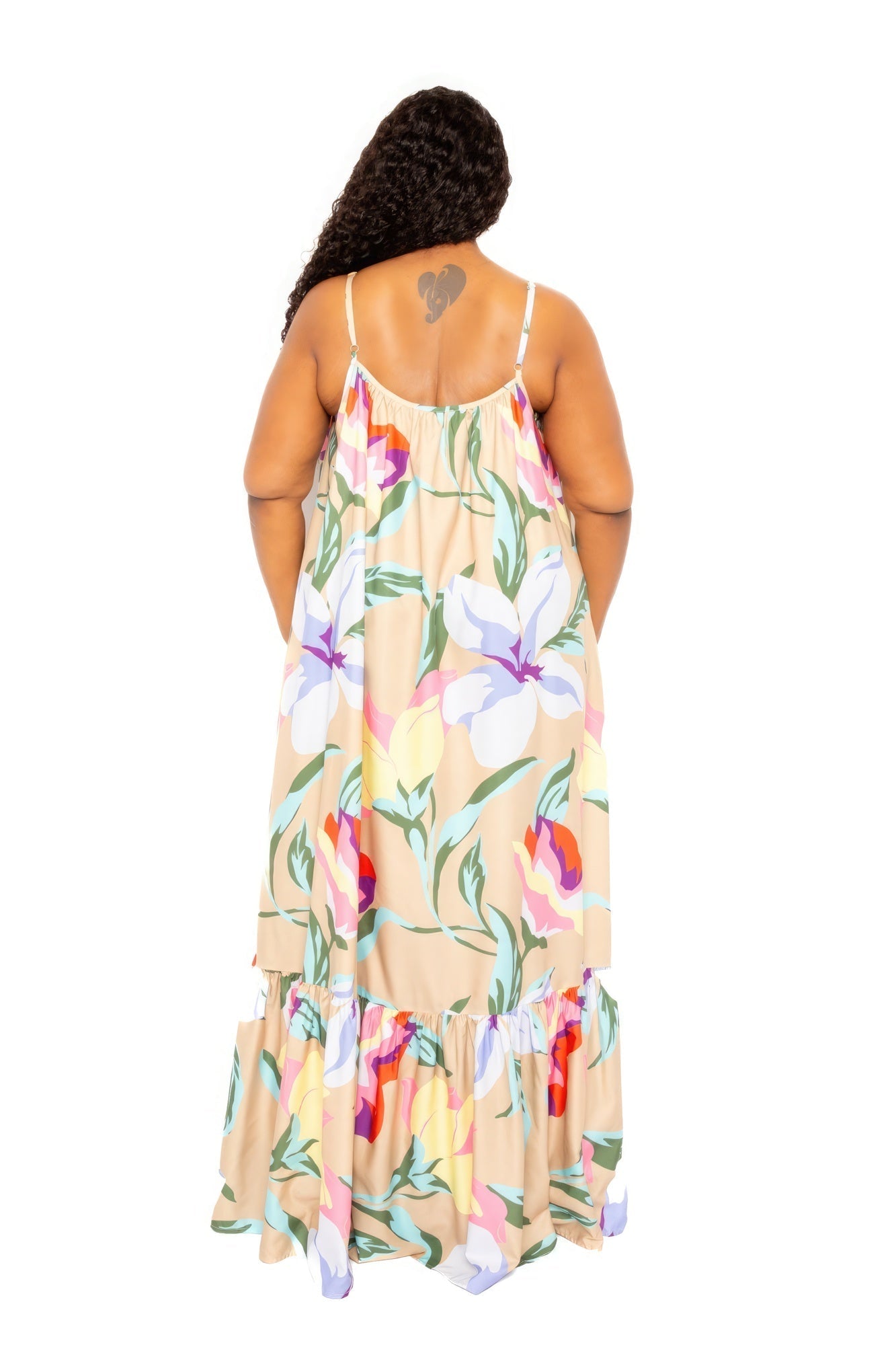 Printed Voluminous Maxi Dress - Premium  from ZLA - Just $88.50! Shop now at ZLA
