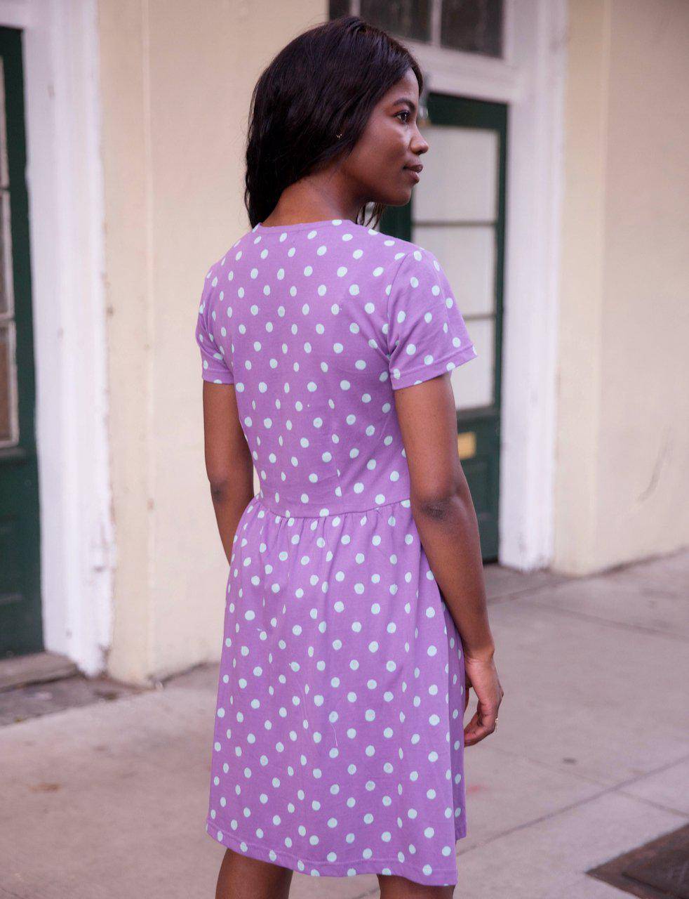 Purple Dots Organic Dress - Premium  from Passion Lilie - Just $79! Shop now at ZLA