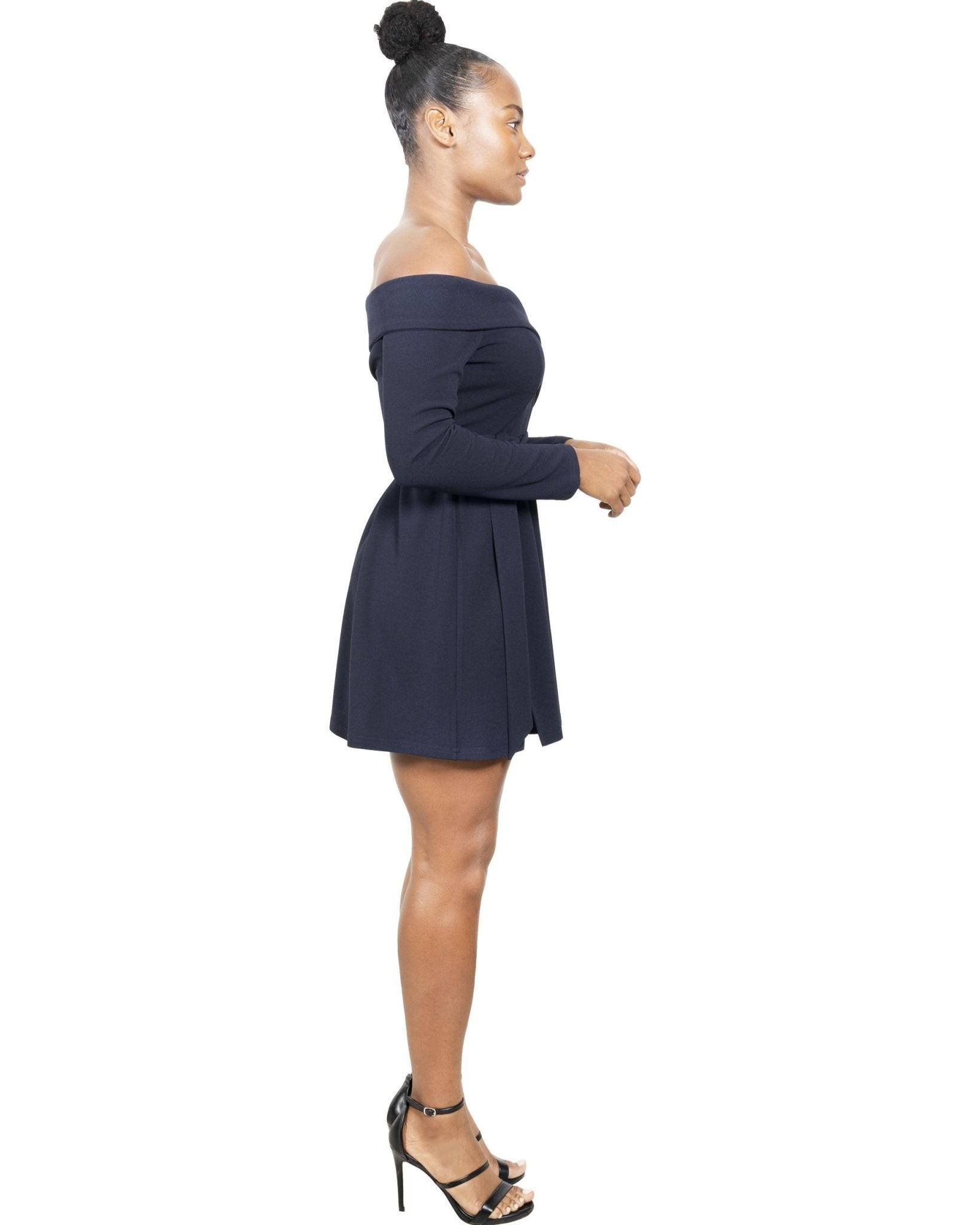 Royalton Off-Shoulder Long Sleeve Mini Dress - Premium  from Savoy Active - Just $32! Shop now at ZLA