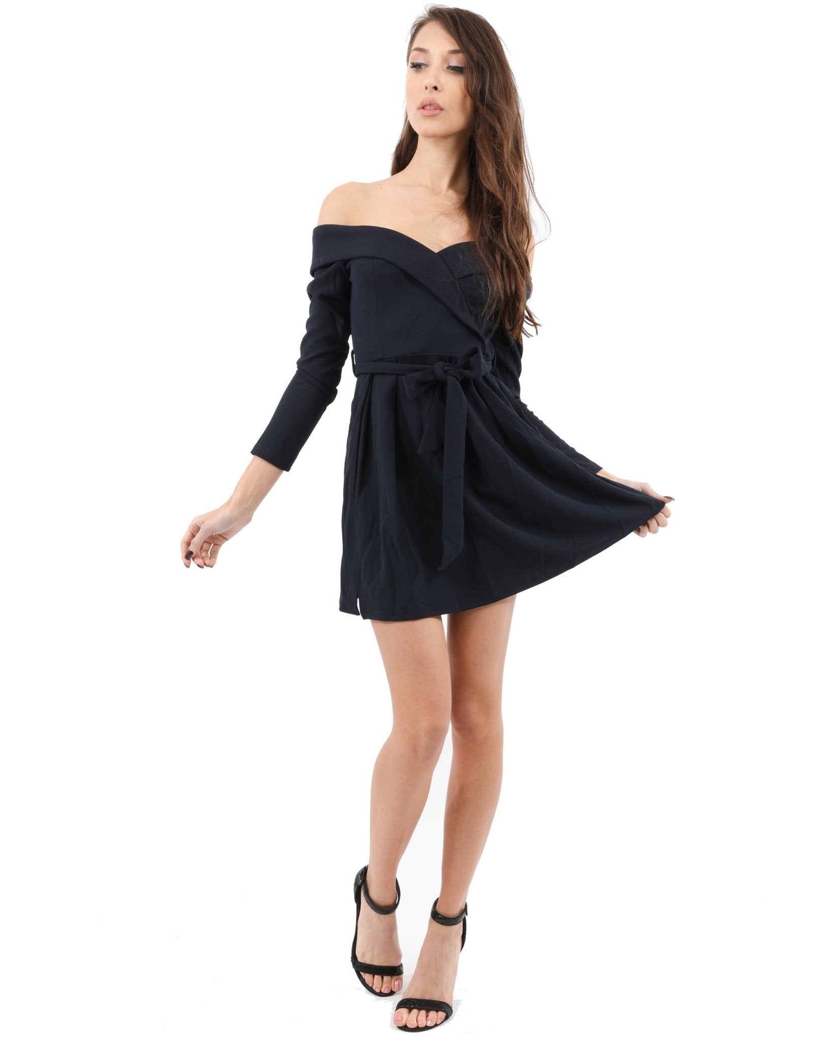 Royalton Off-Shoulder Long Sleeve Mini Dress - Premium  from Savoy Active - Just $32! Shop now at ZLA