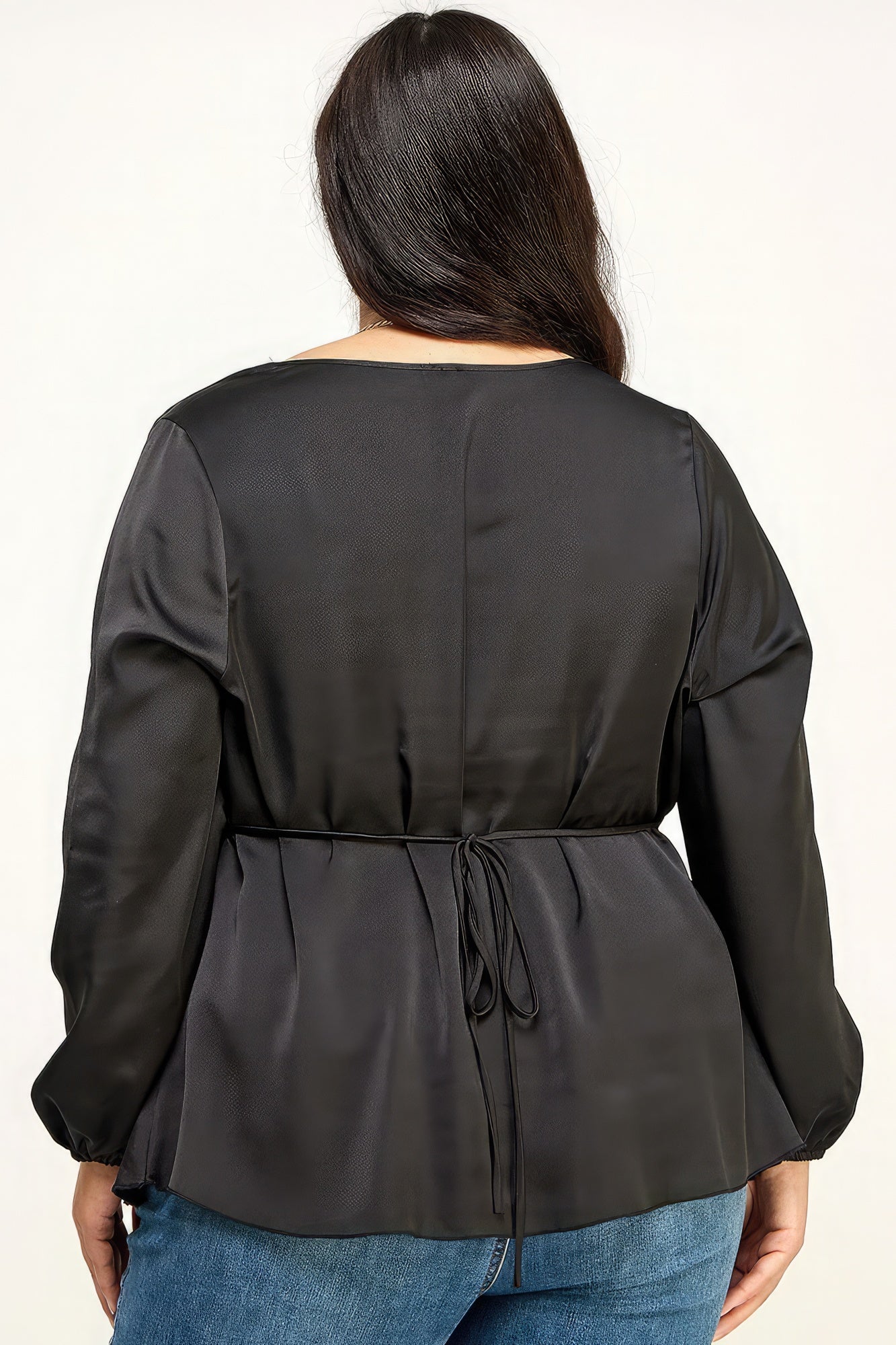 Satin Babydoll Blouse - Premium  from ZLA - Just $38! Shop now at ZLA