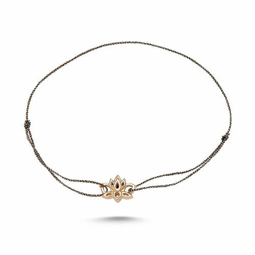 Silver Lotus Flower String Bracelet - Premium Jewelry & Watches from Mauve Baobab - Just $35.75! Shop now at ZLA