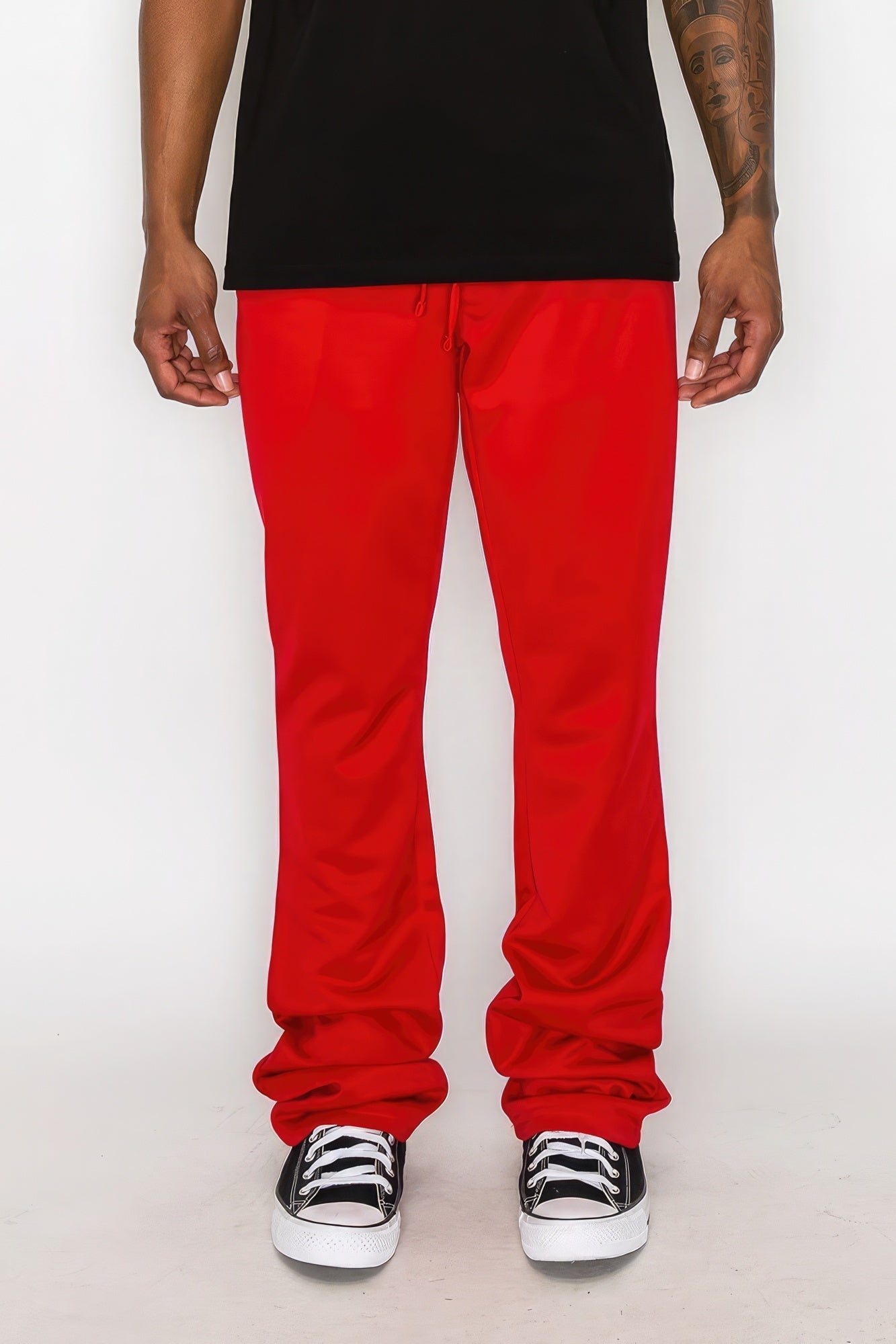 Solid Flare Stacked Track Pants - Premium  from ZLA - Just $26! Shop now at ZLA