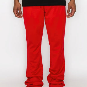 Solid Flare Stacked Track Pants - Premium  from ZLA - Just $26! Shop now at ZLA